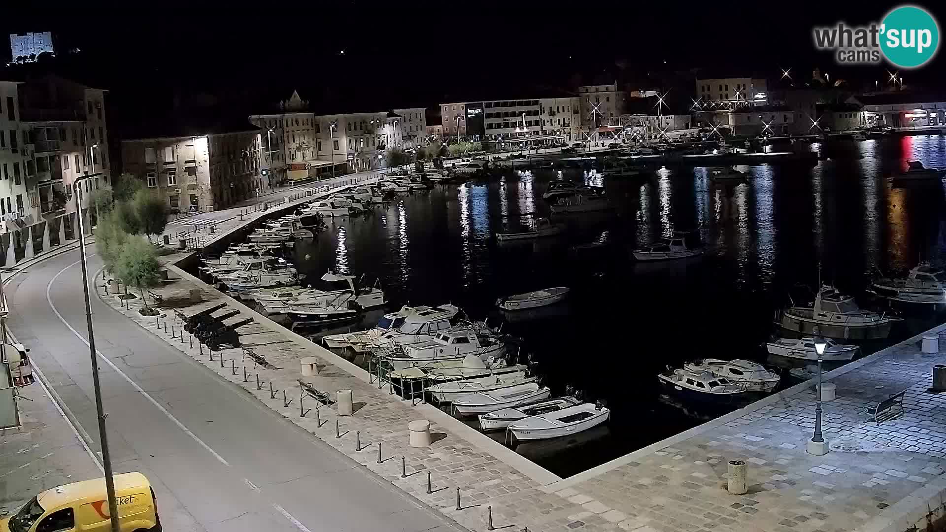 Livecam Senj – Vue panoramique de Senj riva