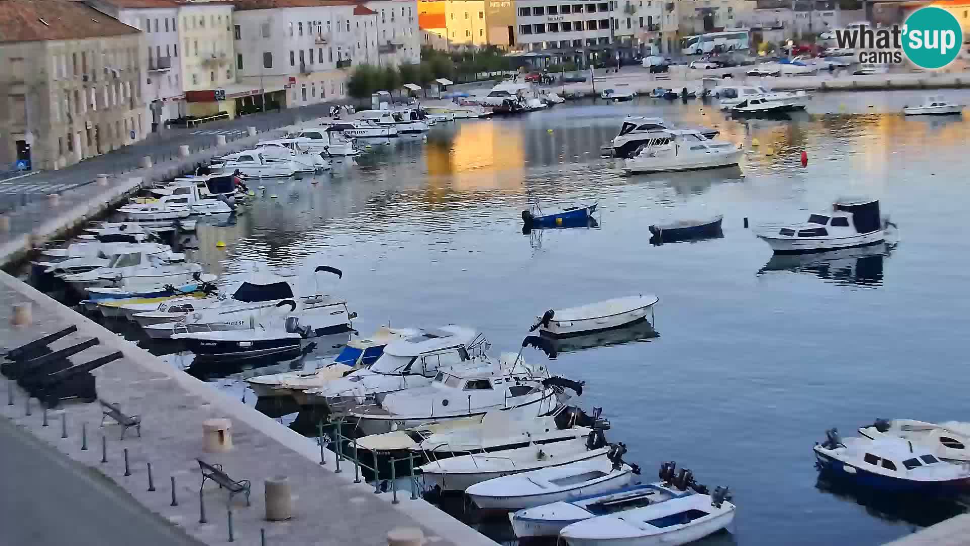 Livecam Senj – Vue panoramique de Senj riva