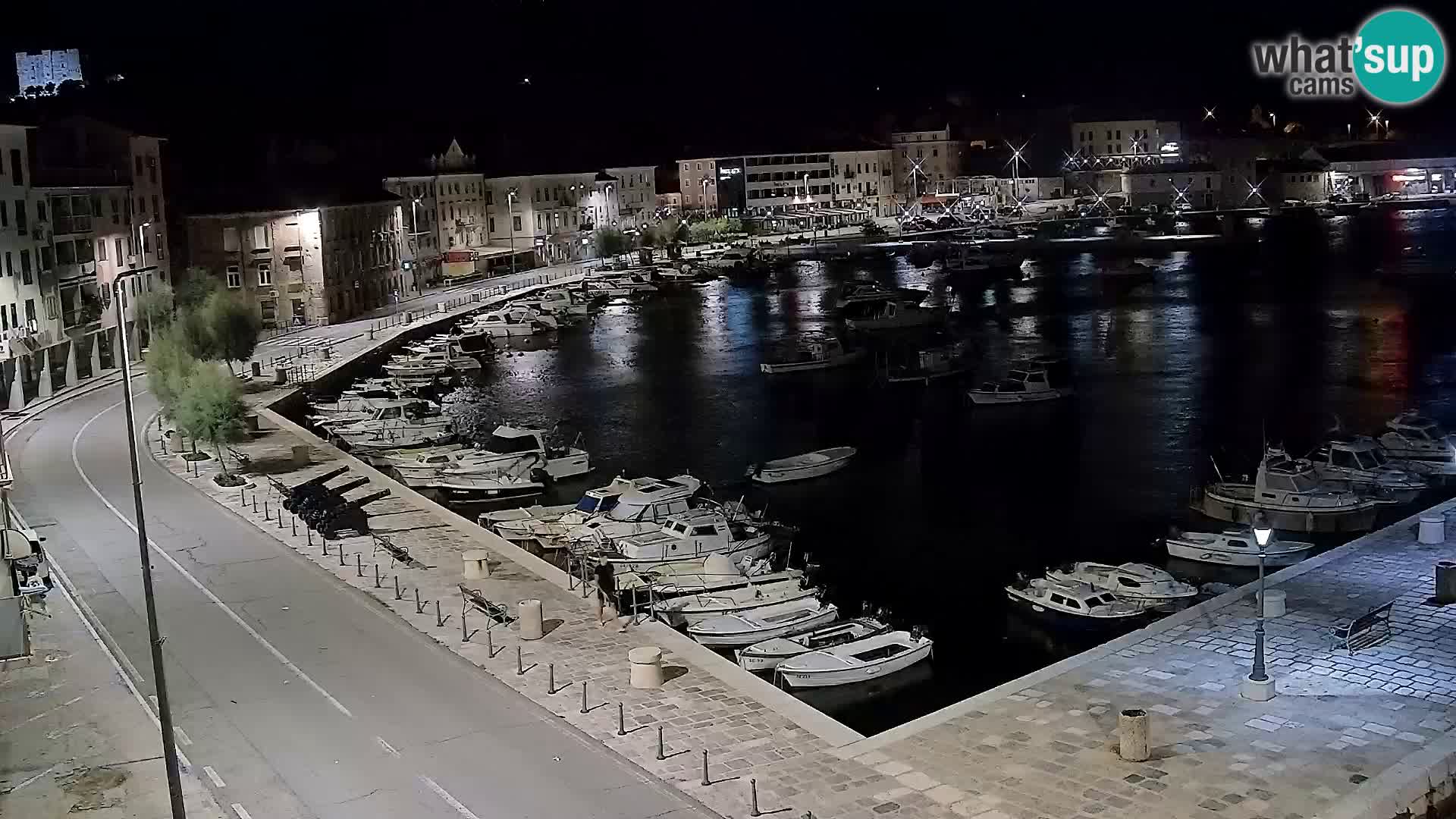 Livecam Senj – Vue panoramique de Senj riva