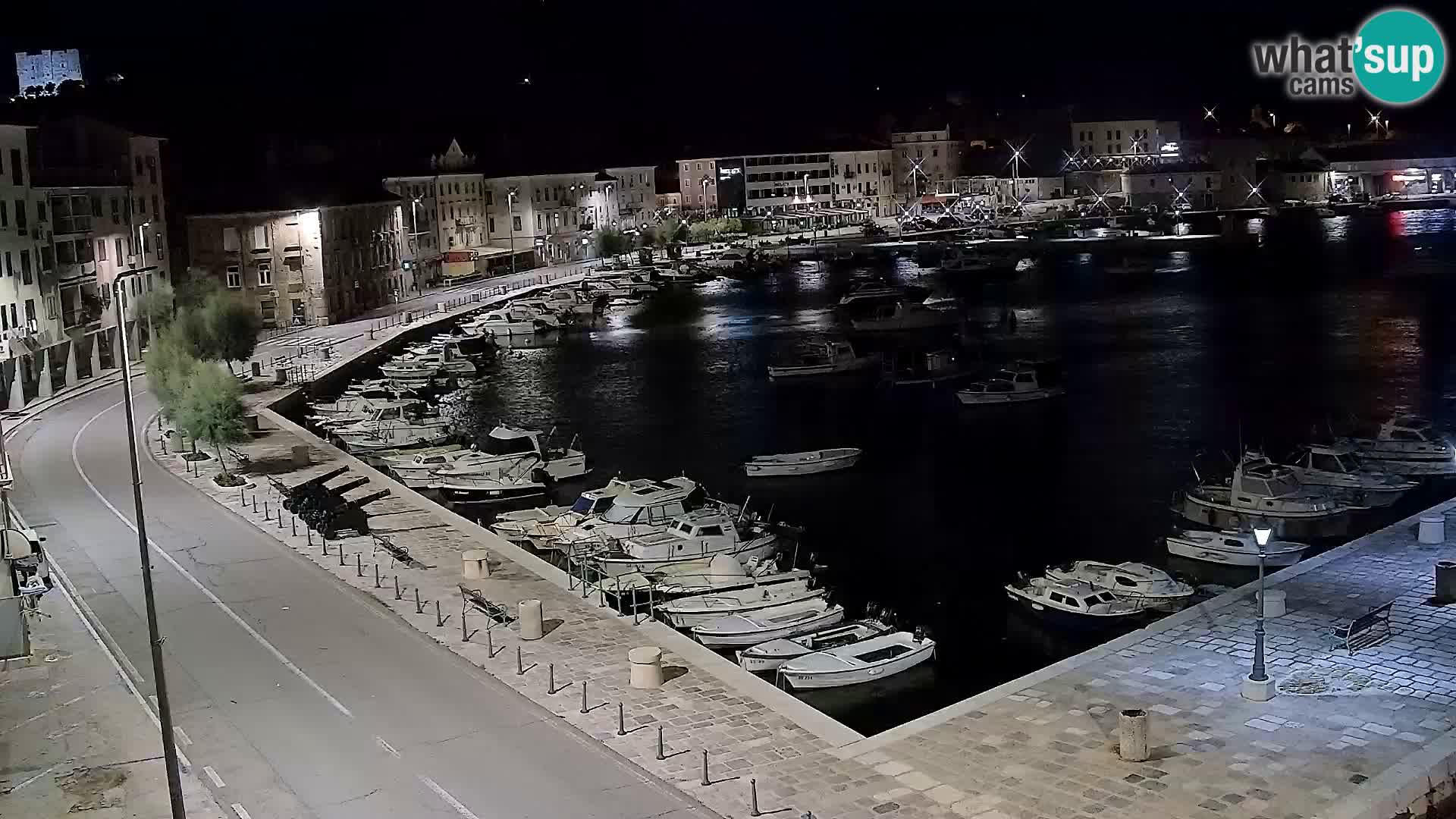 Livecam Senj – Vue panoramique de Senj riva