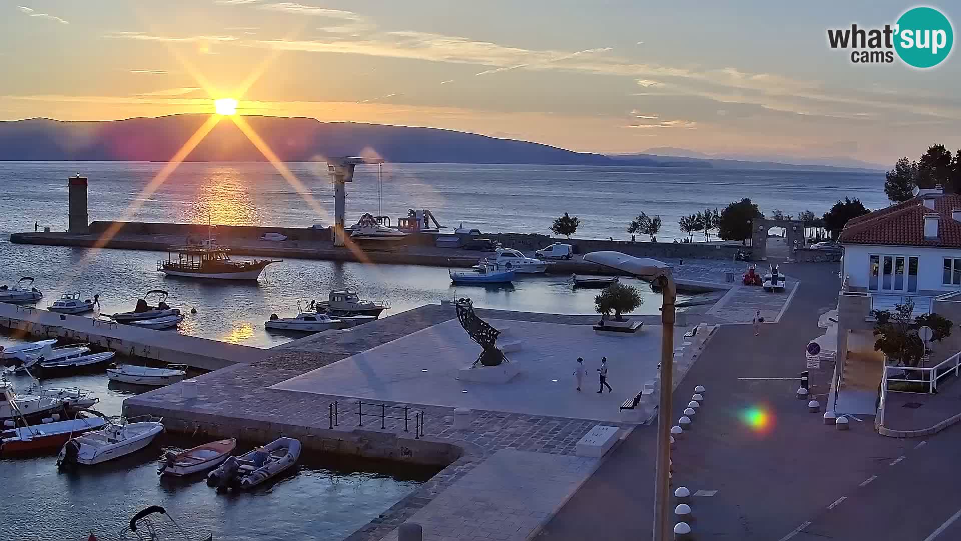 Webcam Segna – Panorama dell’lungomare di Senj