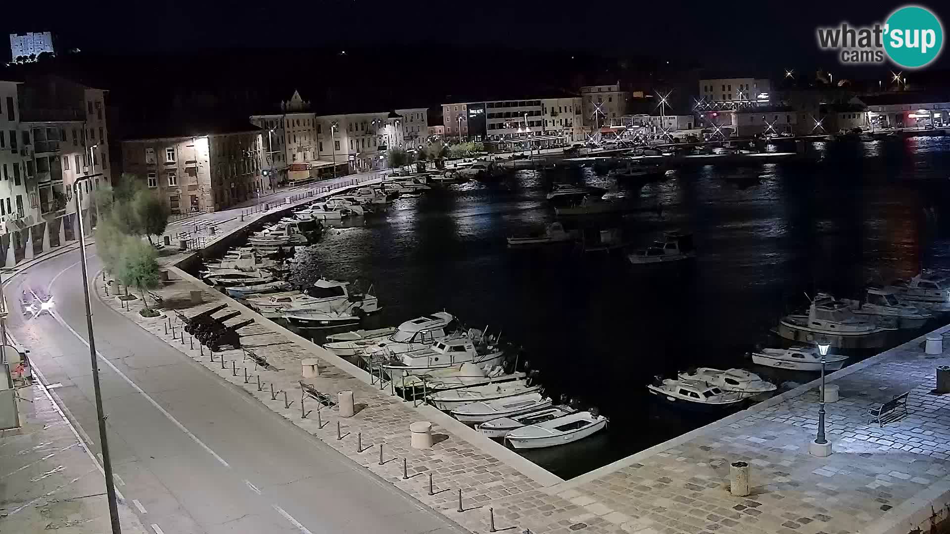 Webcam Senj – Panoramablick auf die Riva Senj
