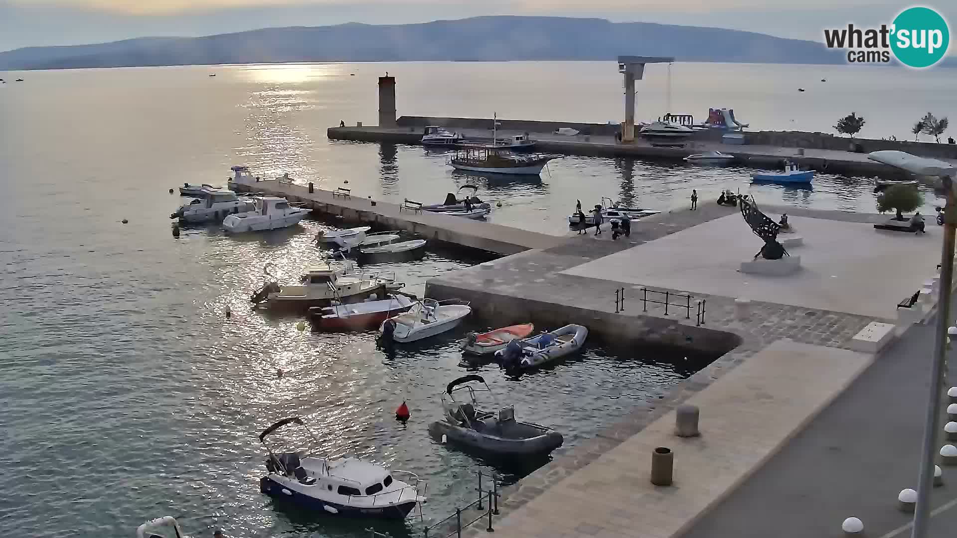 Kamera u živo Senj – Panoramski pogled na senjsku rivu