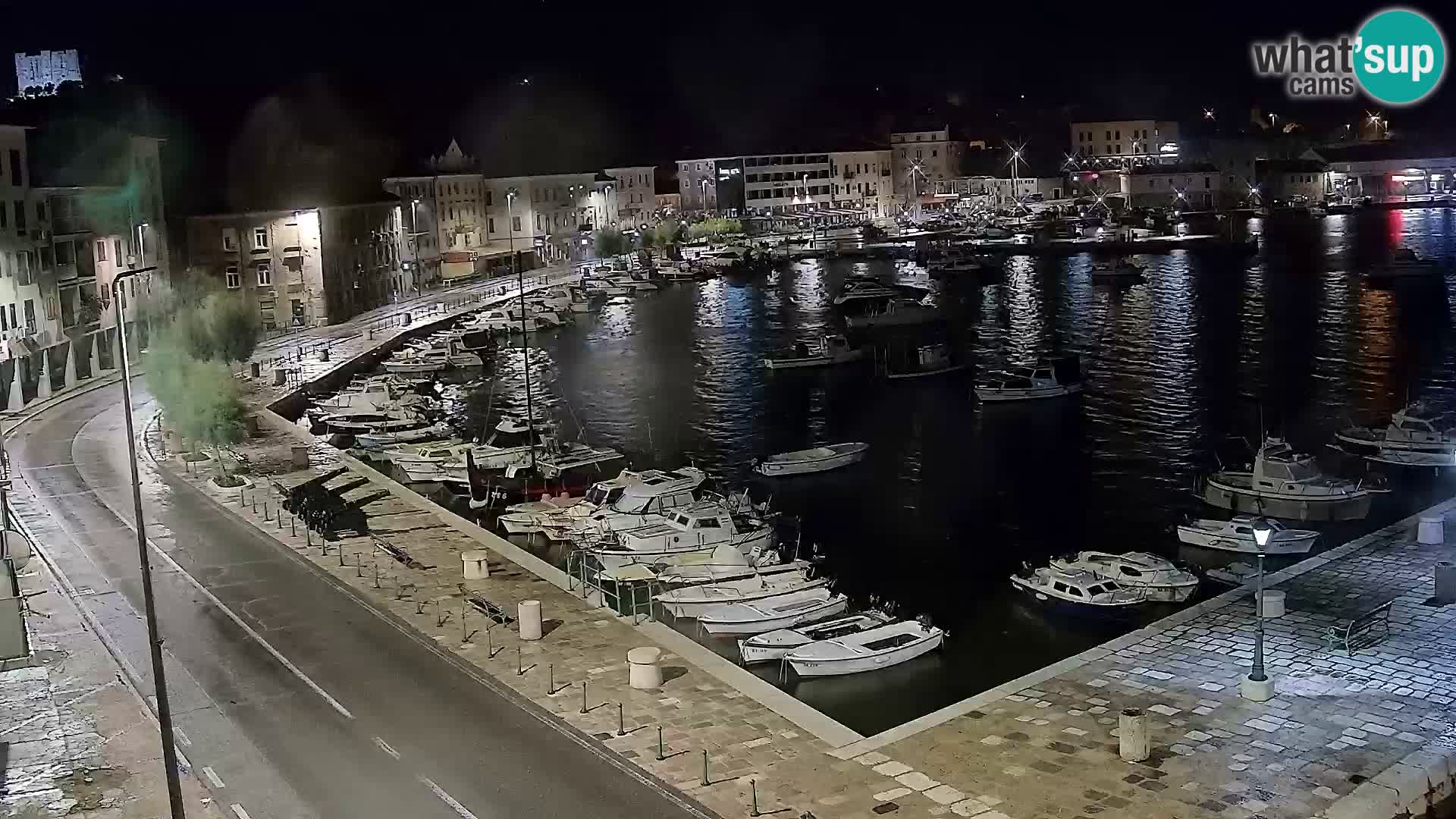 Livecam Senj – Vue panoramique de Senj riva