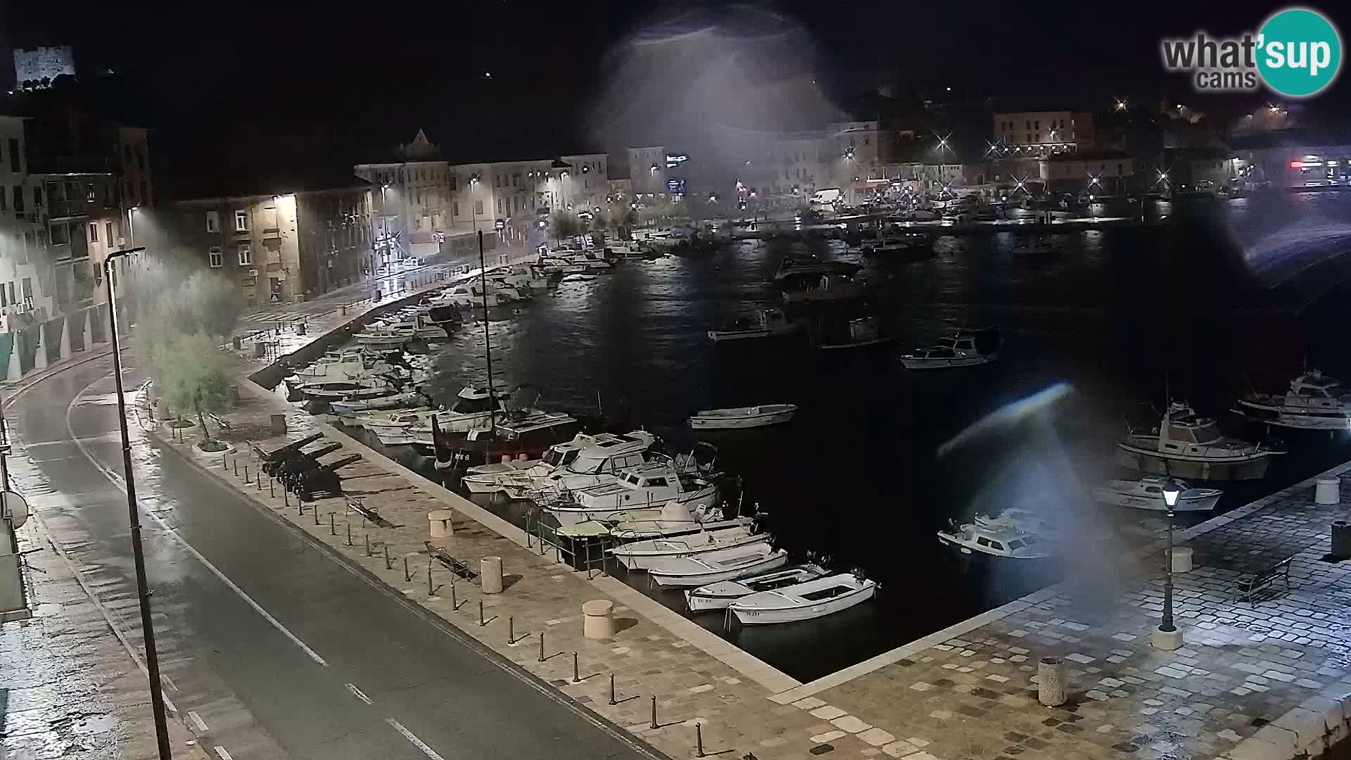 Webcam Senj – Panoramablick auf die Riva Senj