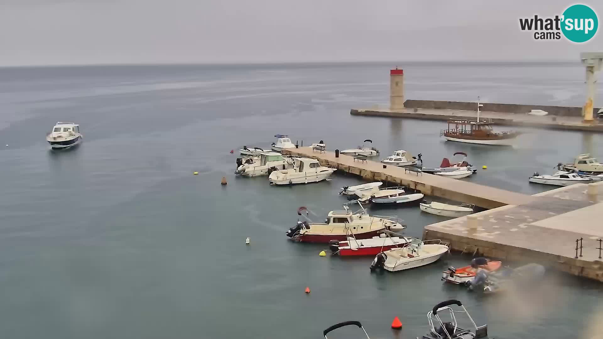 Webcam Senj – Panoramablick auf die Riva Senj