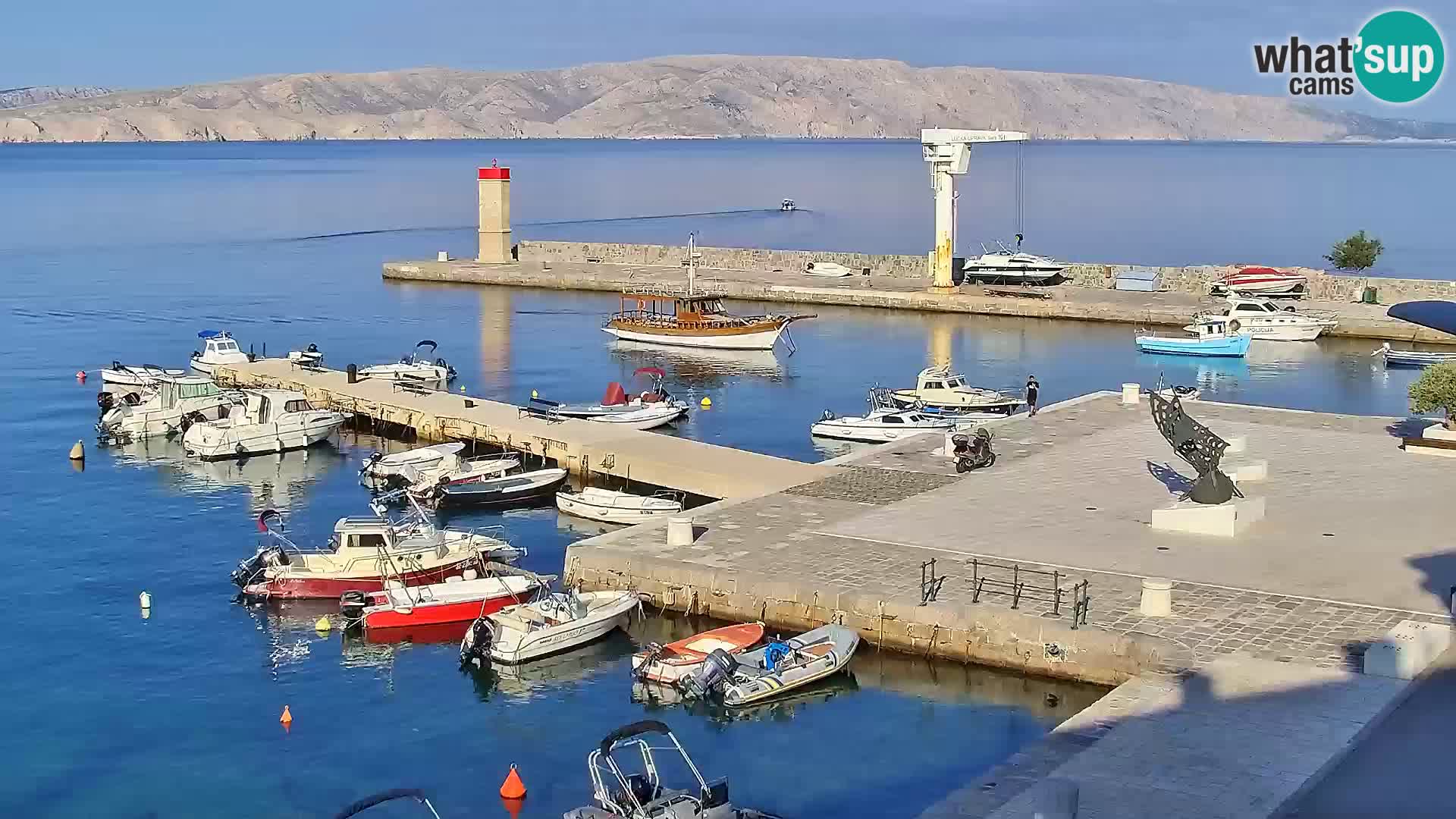 Kamera u živo Senj – Panoramski pogled na senjsku rivu