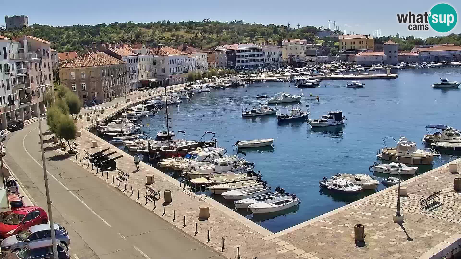 Kamera u živo Senj – Panoramski pogled na senjsku rivu