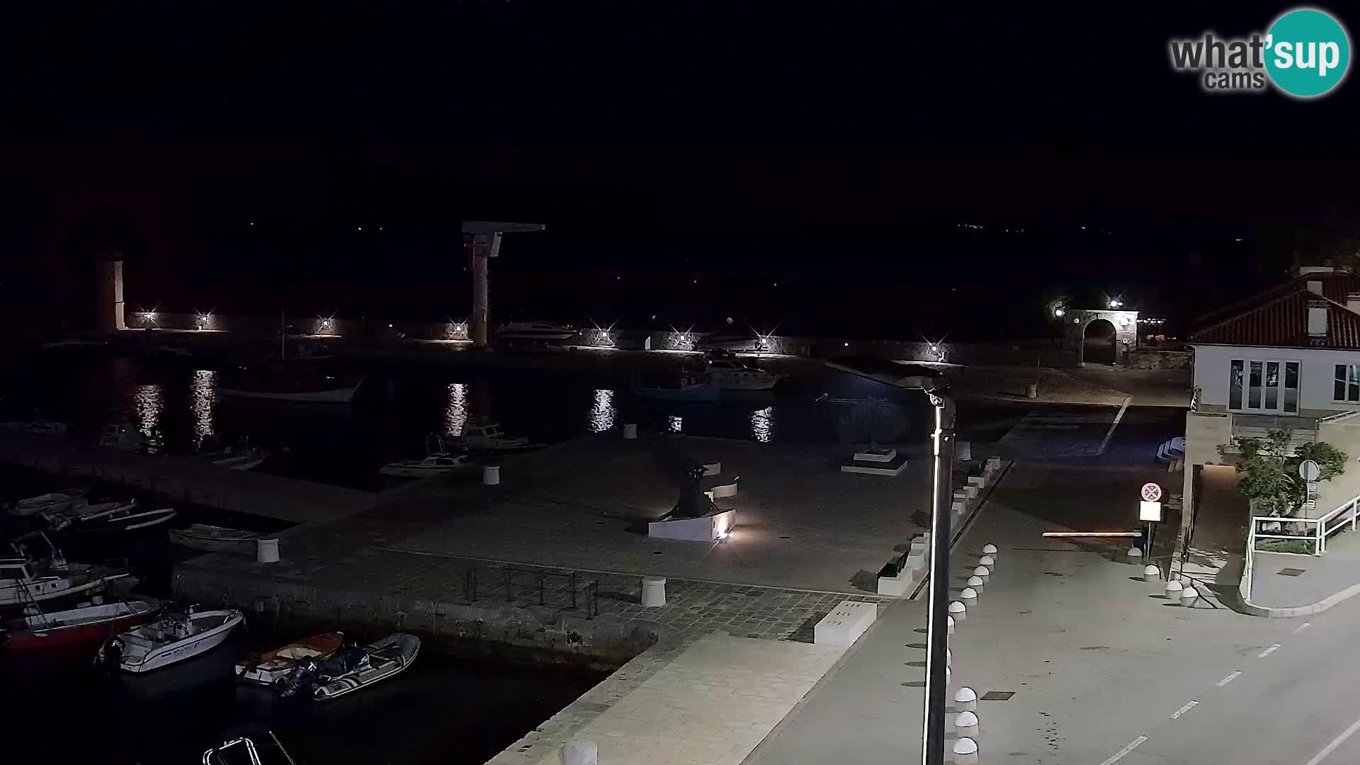 Senj camera en vivo – Vista panorámica de Senj riva