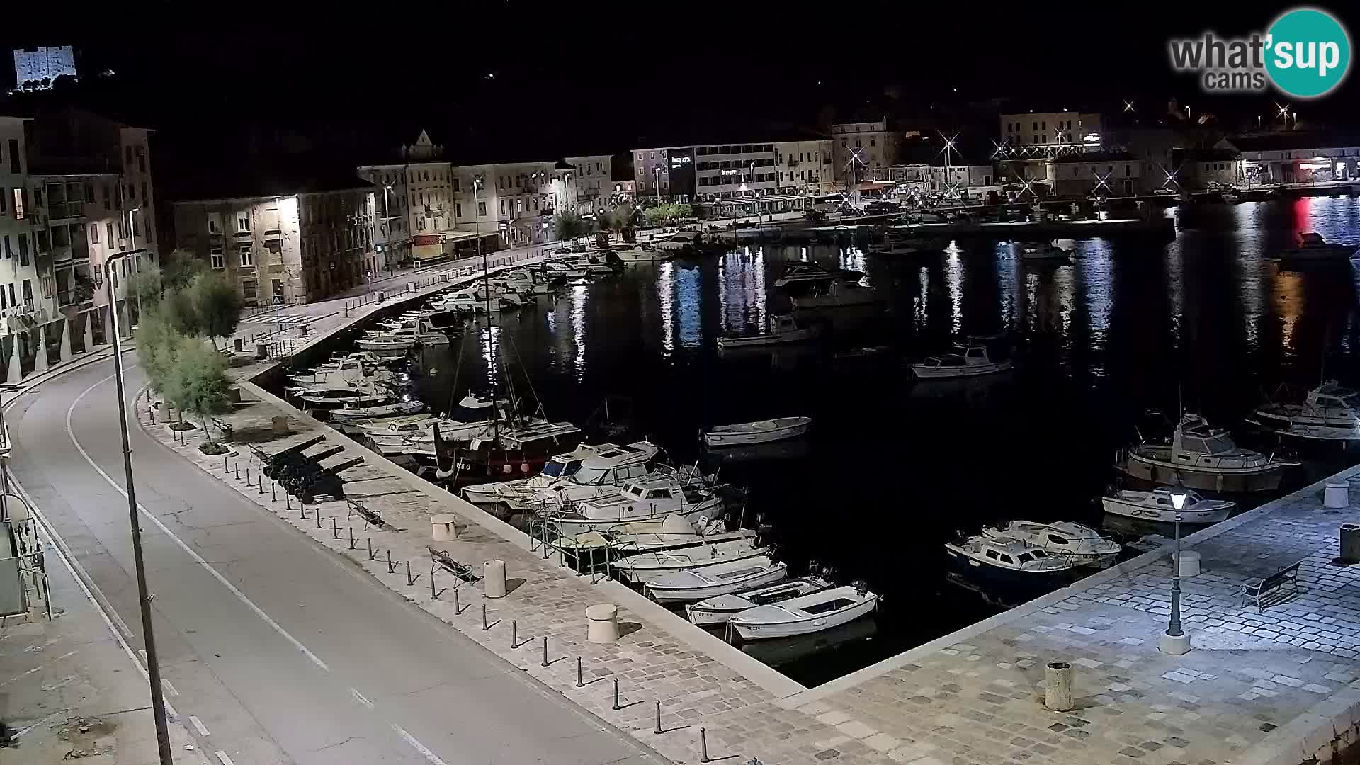 Webcam Senj – Panoramablick auf die Riva Senj