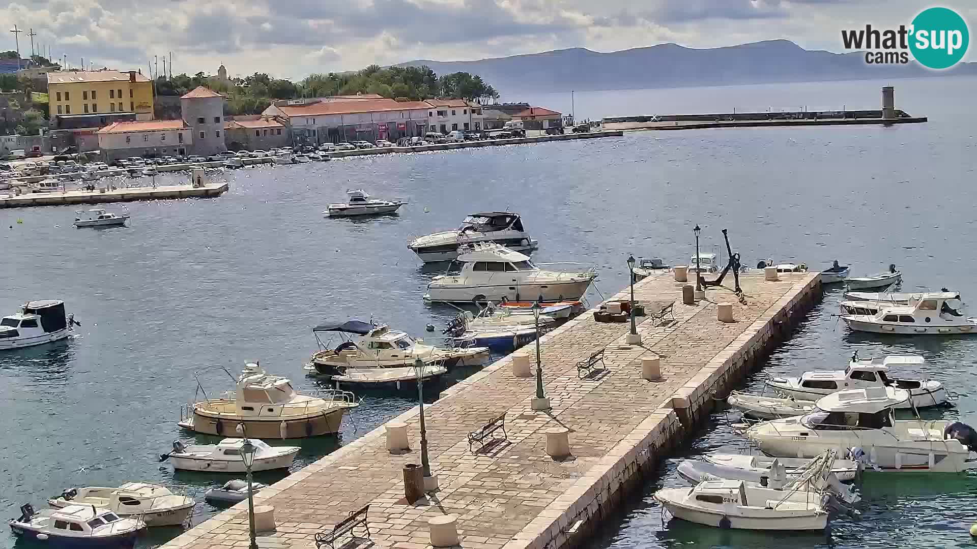 Webcam Segna – Panorama dell’lungomare di Senj