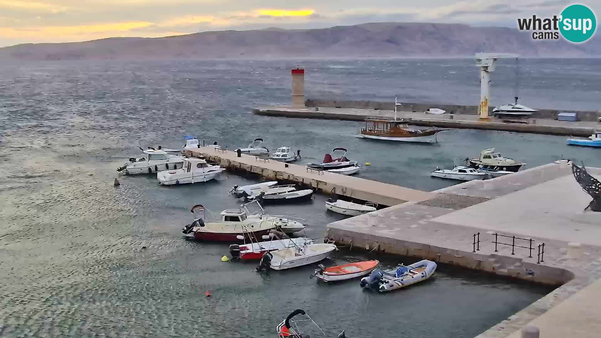 Senj camera en vivo – Vista panorámica de Senj riva