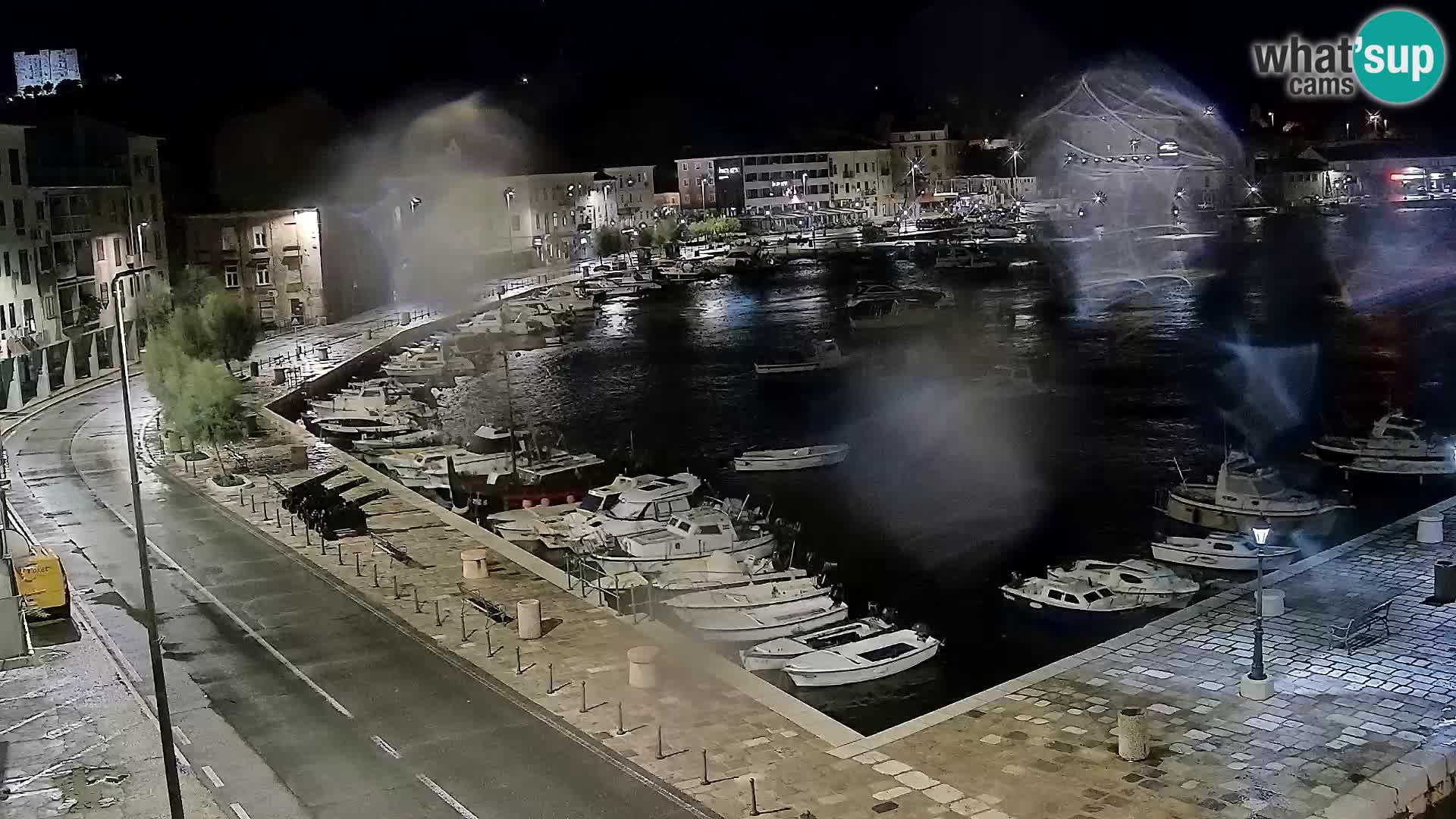 Webcam Senj – Panoramablick auf die Riva Senj