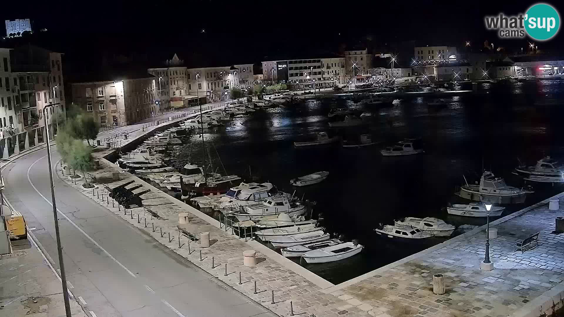 Livecam Senj – Vue panoramique de Senj riva