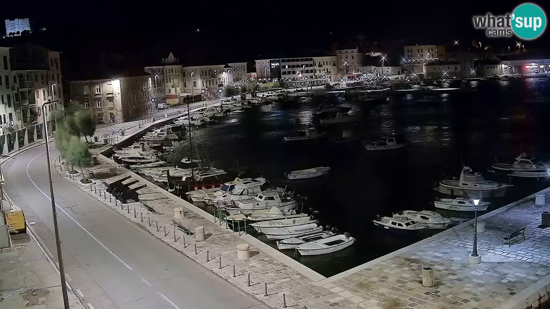 Livecam Senj – Vue panoramique de Senj riva