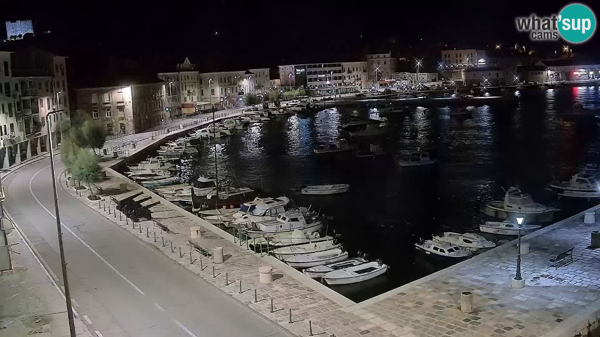 Livecam Senj – Vue panoramique de Senj riva