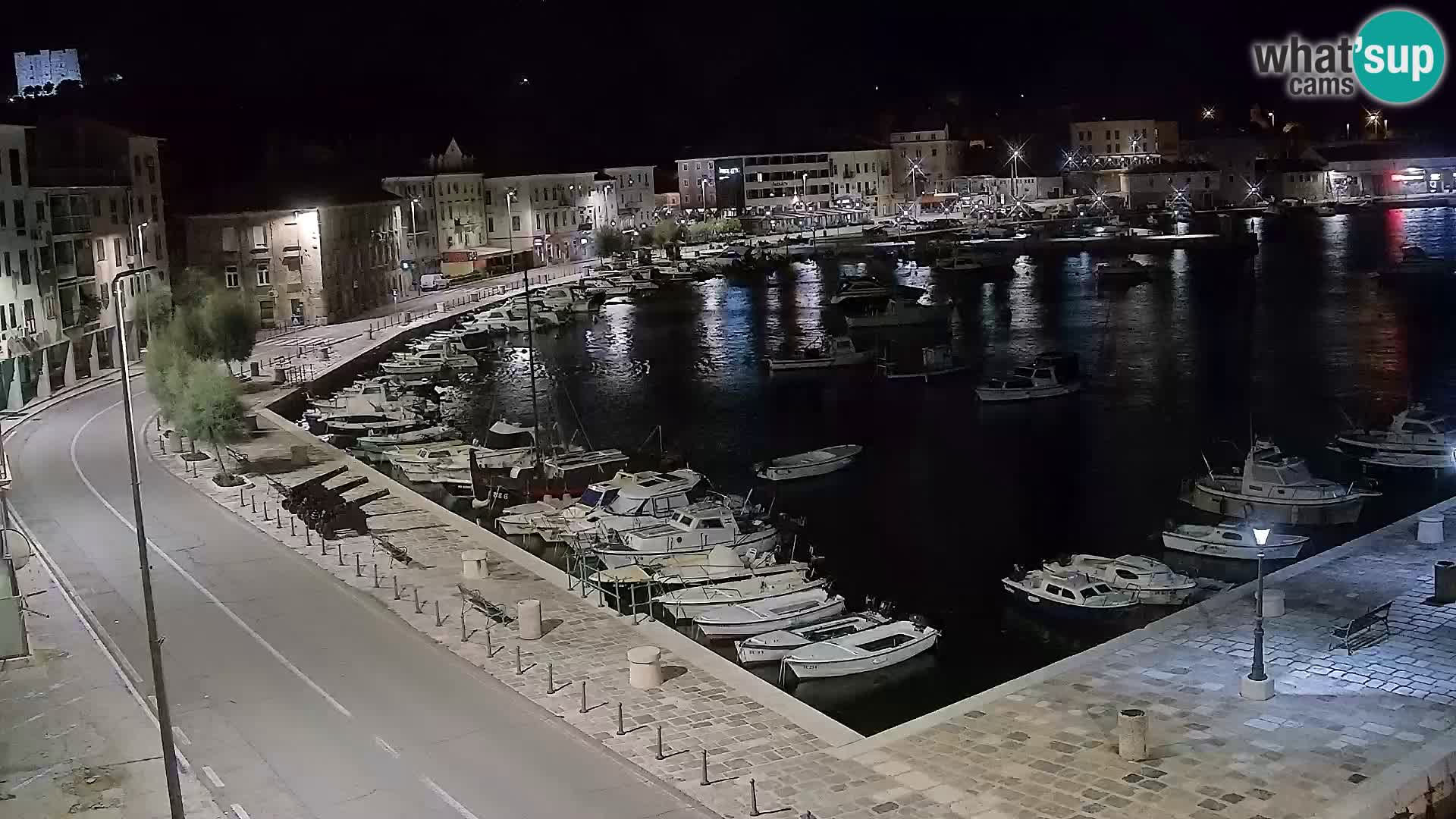 Livecam Senj – Vue panoramique de Senj riva