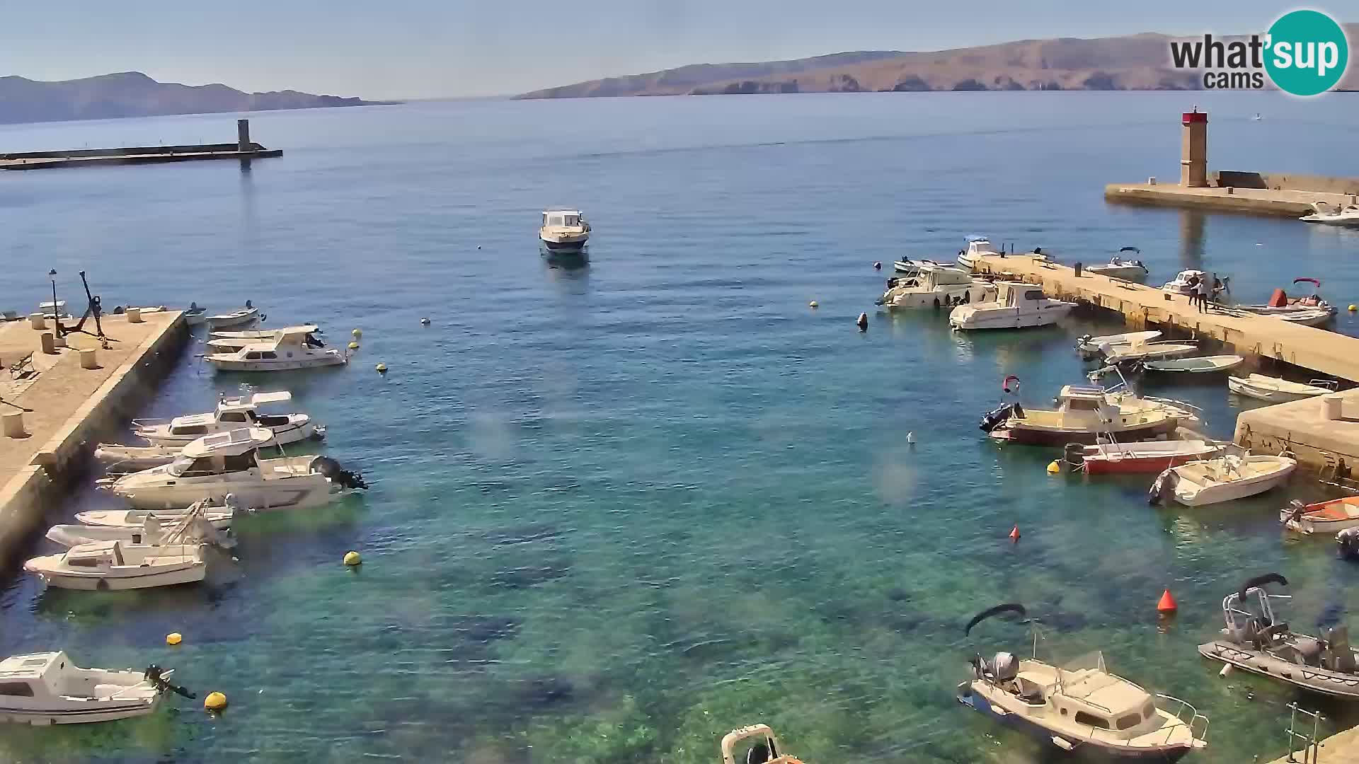 Webcam Senj – Panoramablick auf die Riva Senj
