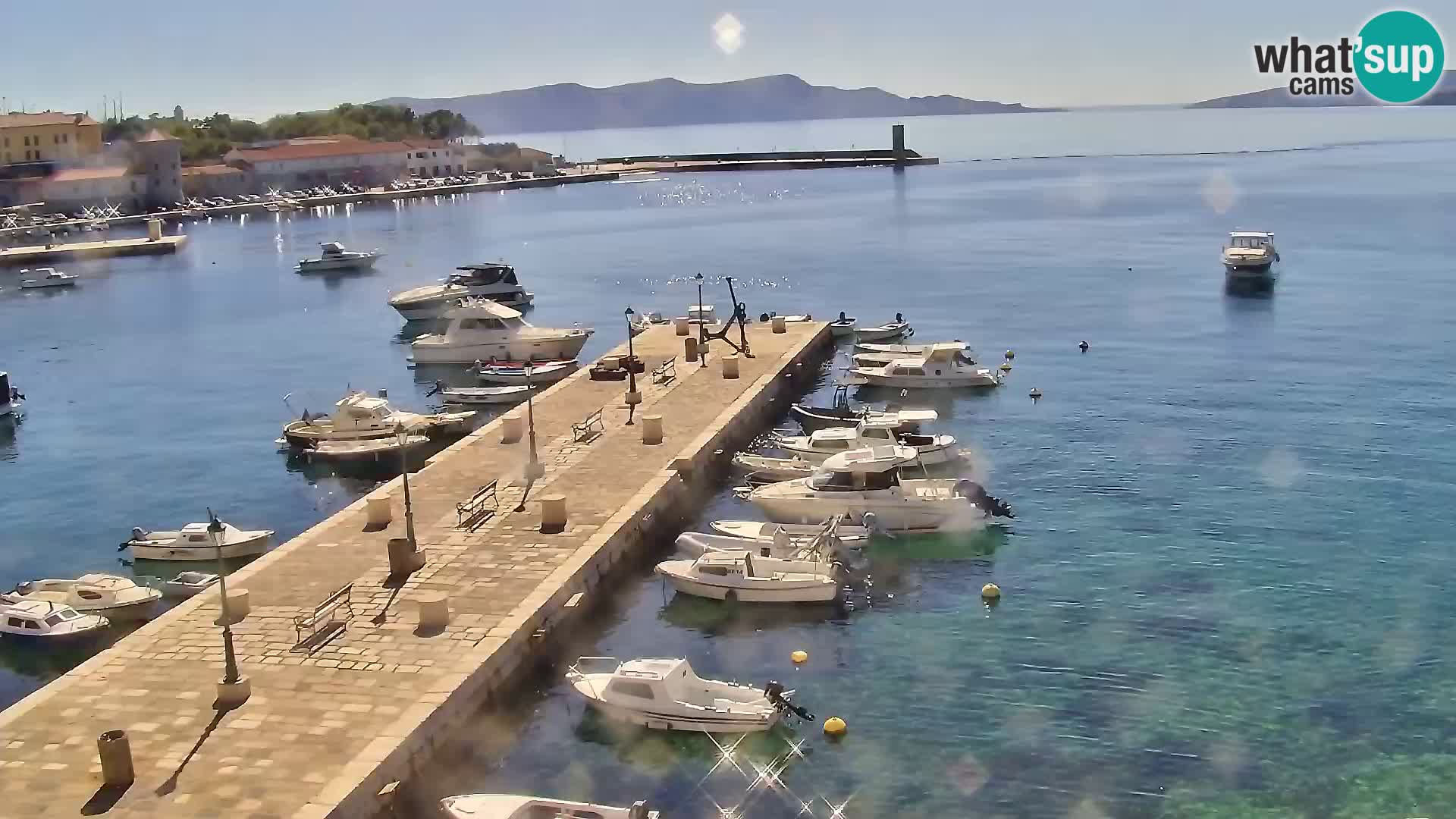 Kamera u živo Senj – Panoramski pogled na senjsku rivu