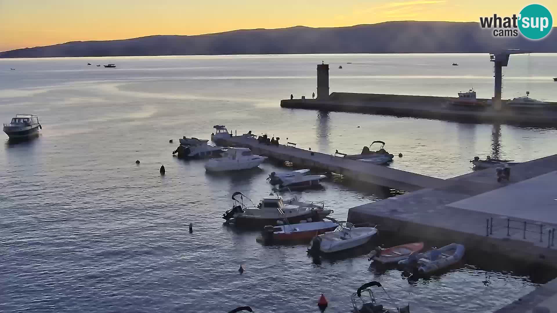 Senj Spletna kamera – pogled na obalo Senja