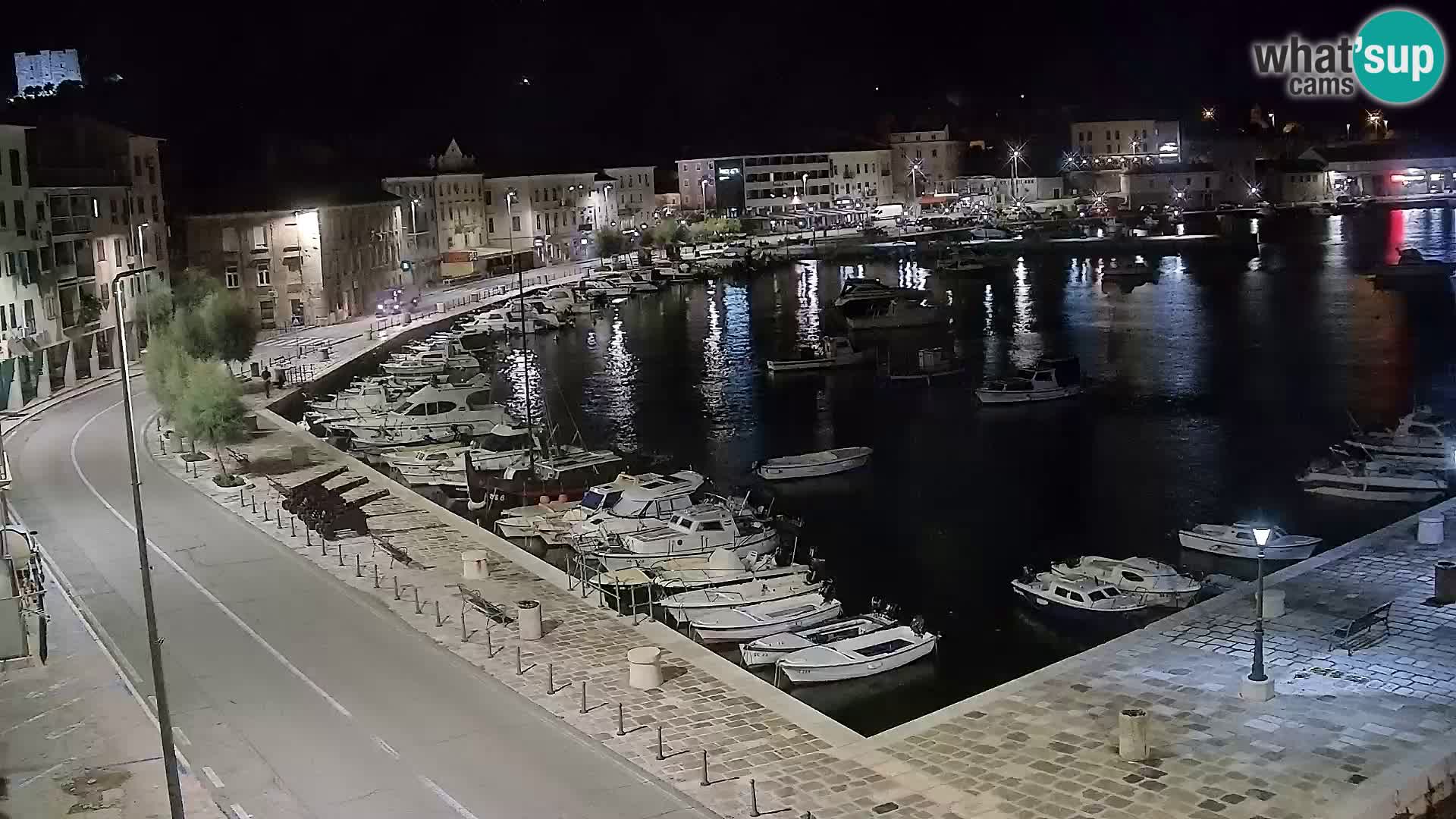Webcam Senj – Panoramablick auf die Riva Senj