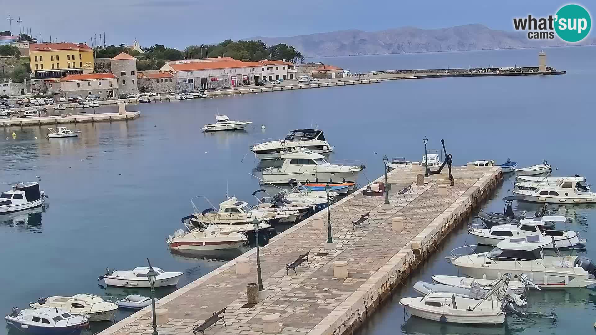 Kamera u živo Senj – Panoramski pogled na senjsku rivu