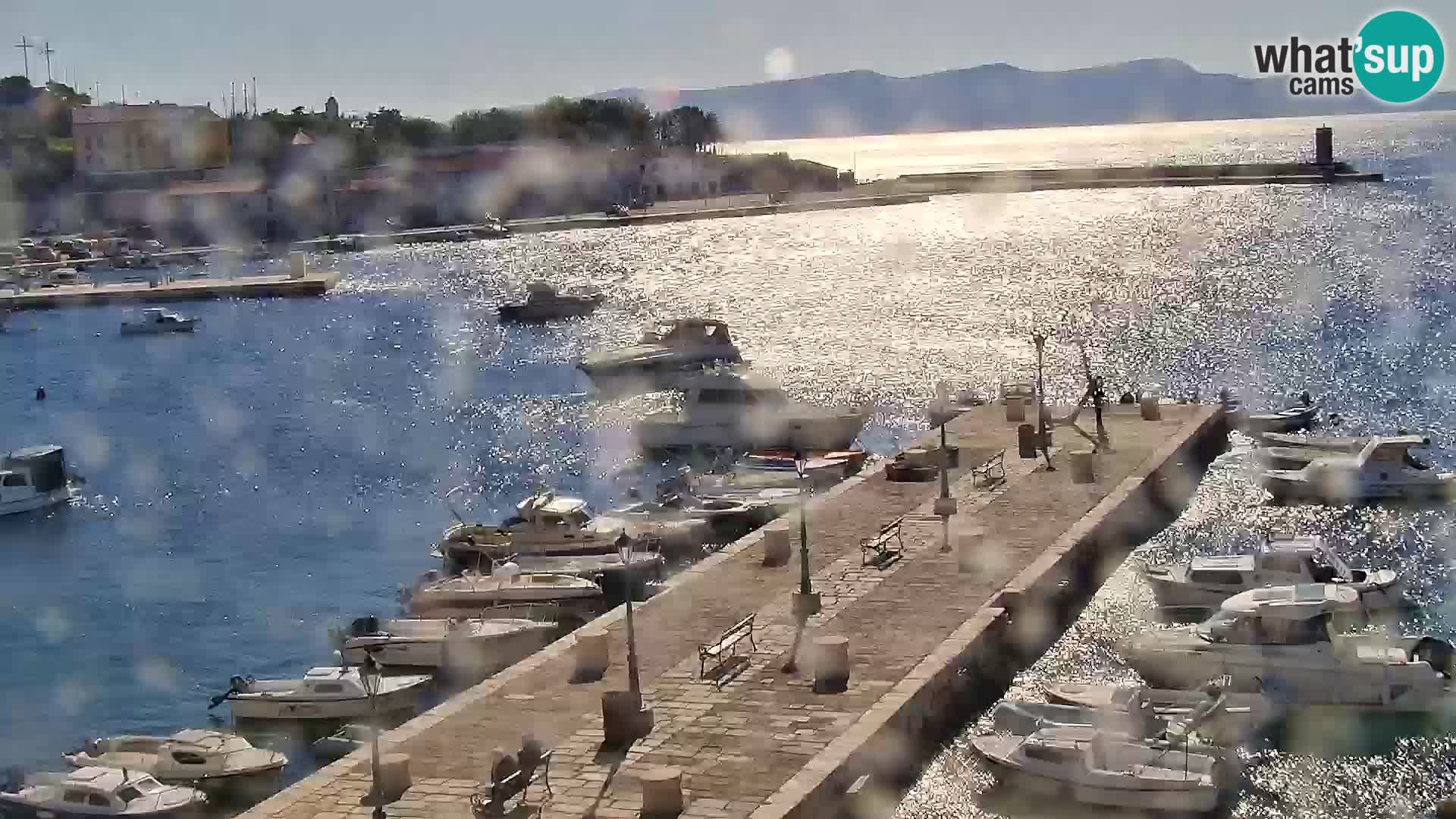 Webcam Senj – Panoramablick auf die Riva Senj