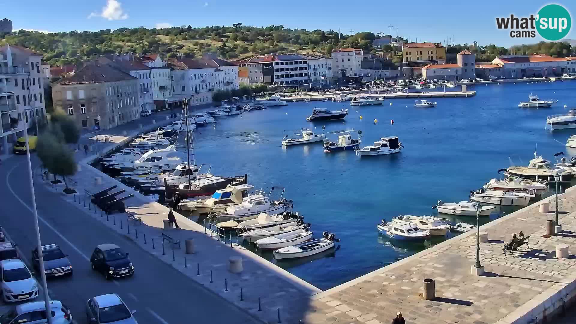 Livecam Senj – Vue panoramique de Senj riva