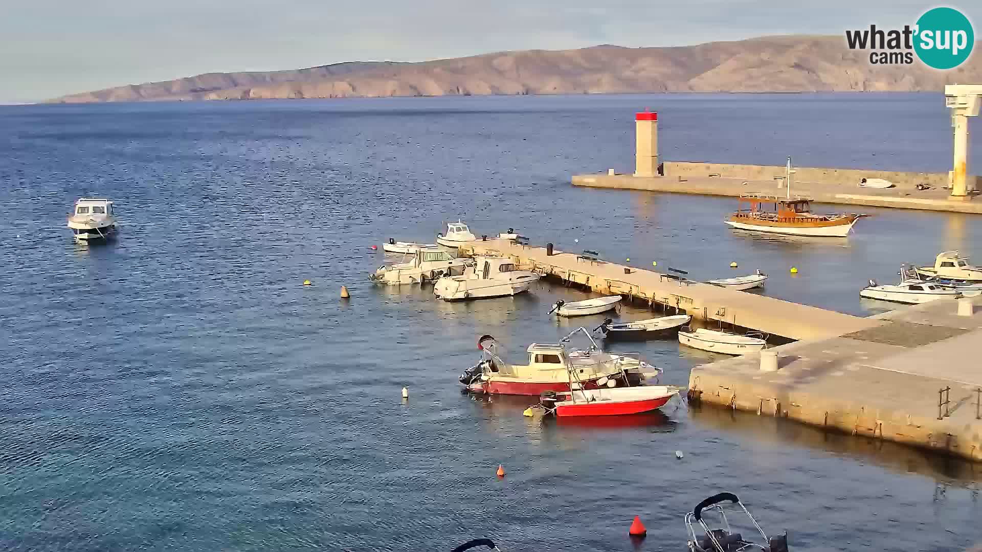 Webcam Senj – Panoramablick auf die Riva Senj