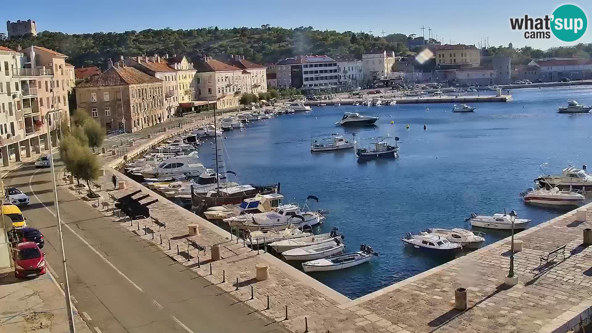 Kamera u živo Senj – Panoramski pogled na senjsku rivu
