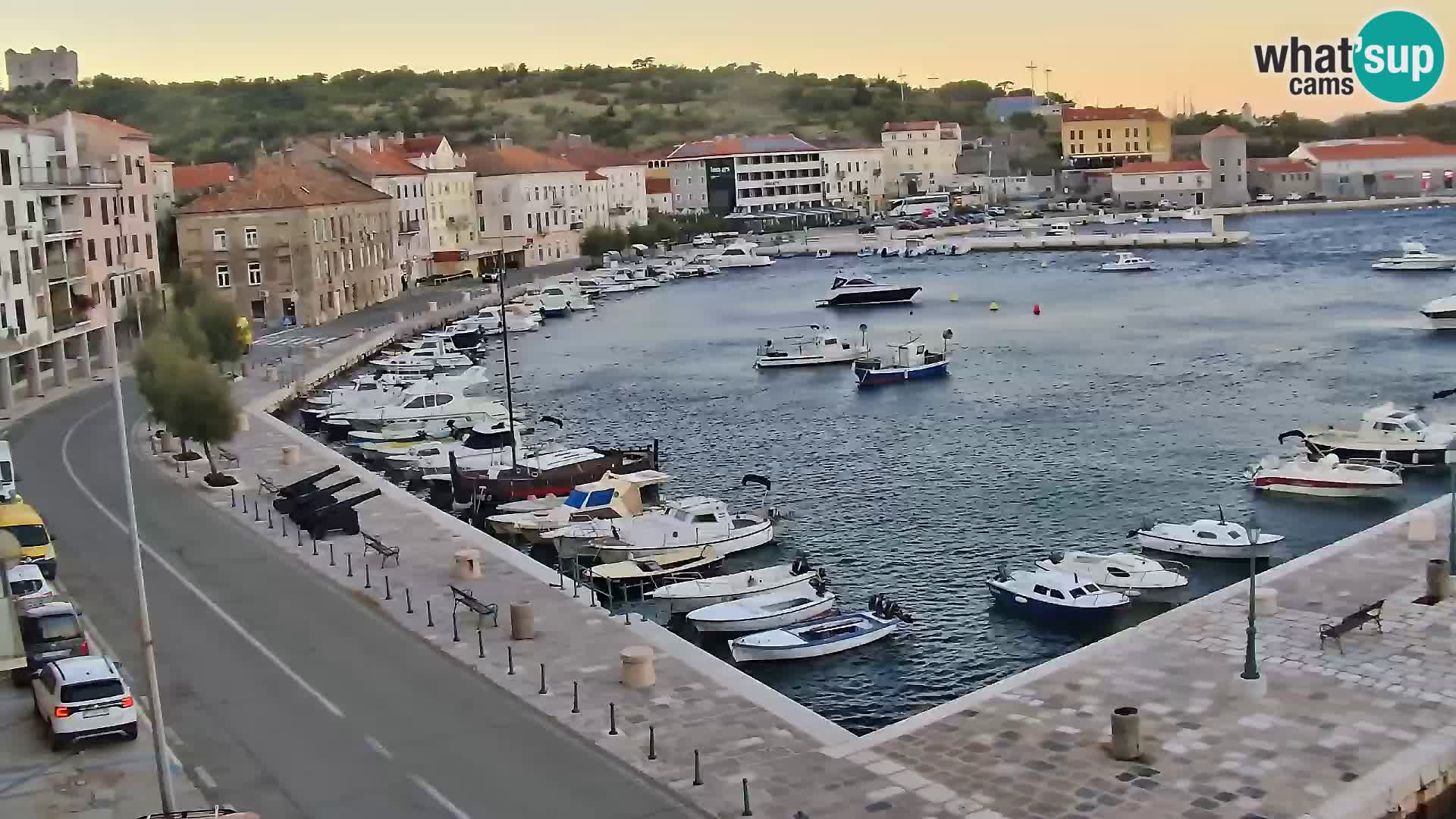 Livecam Senj – Vue panoramique de Senj riva