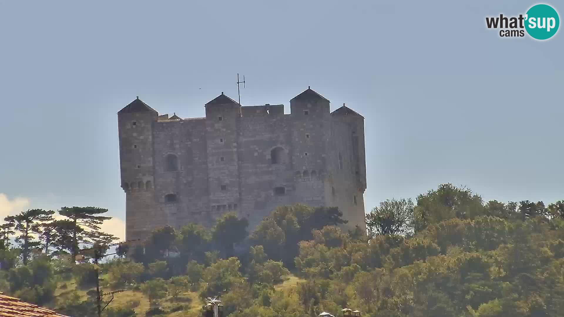Livecam Senj – Vue panoramique de Senj riva