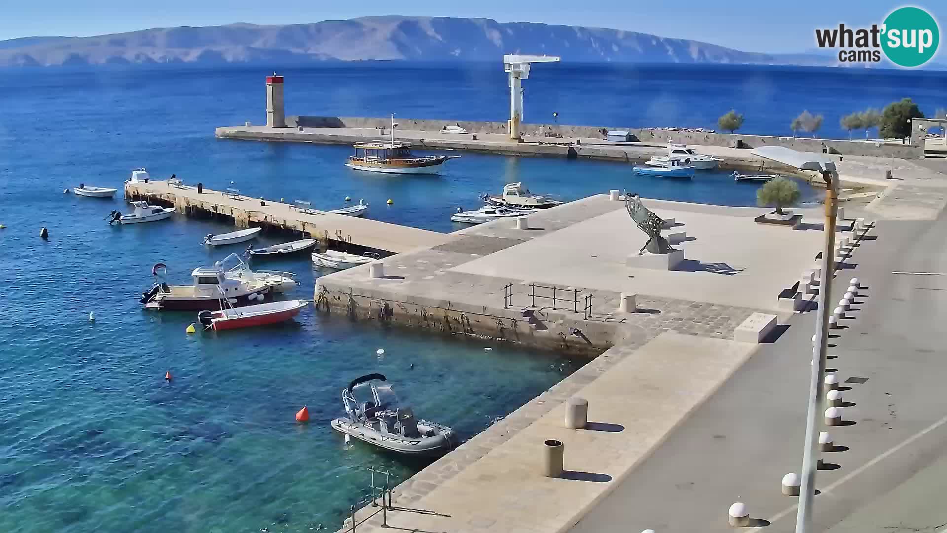 Webcam Segna – Panorama dell’lungomare di Senj