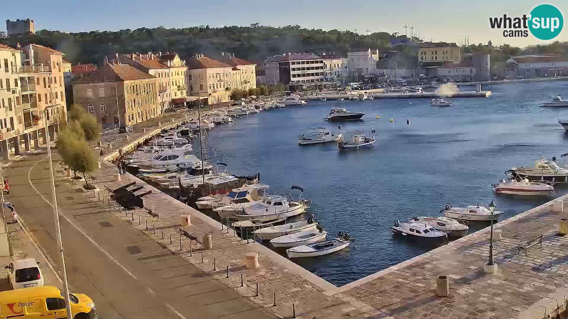 Webcam Senj – Panoramablick auf die Riva Senj