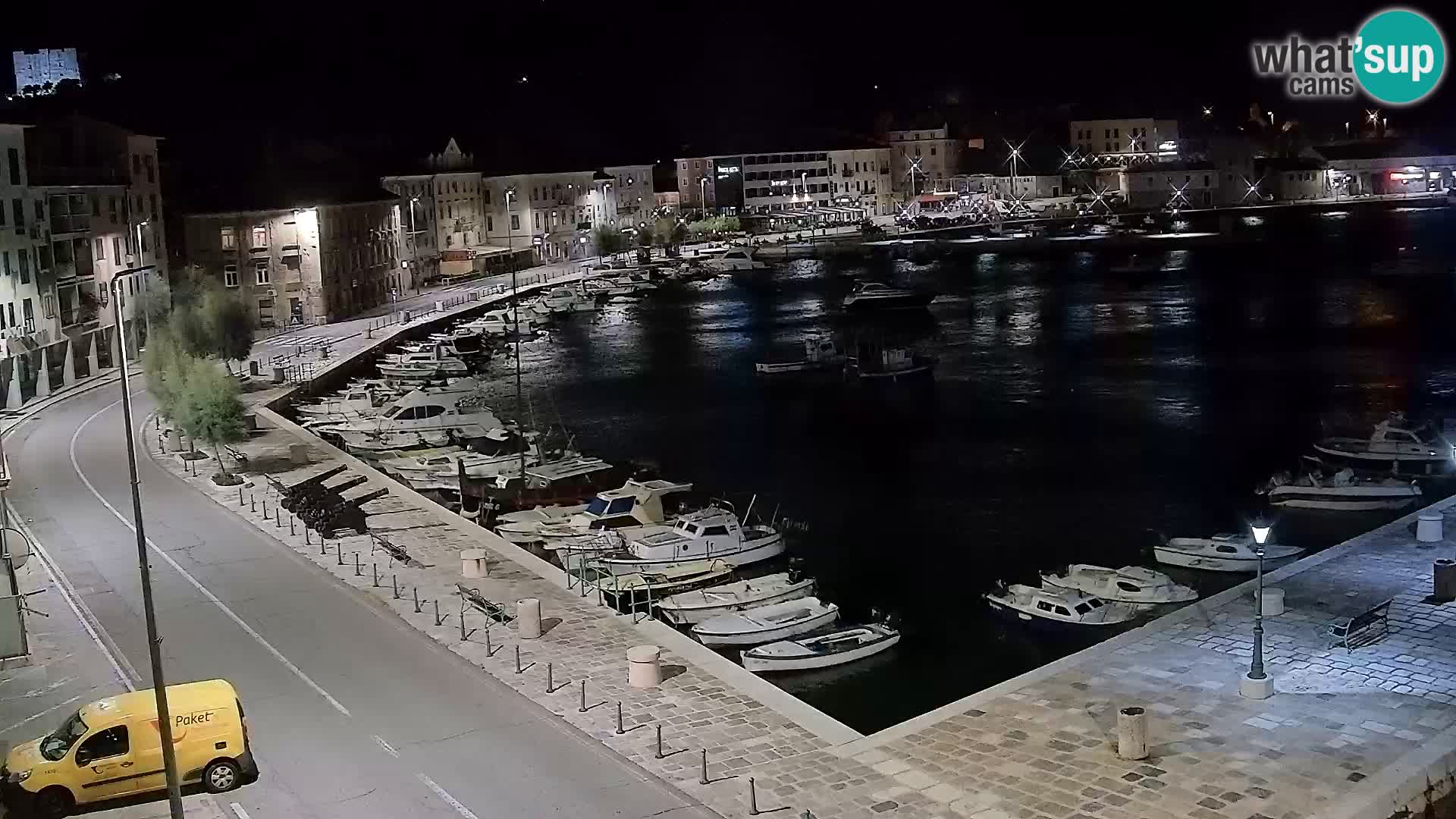 Webcam Senj – Panoramablick auf die Riva Senj