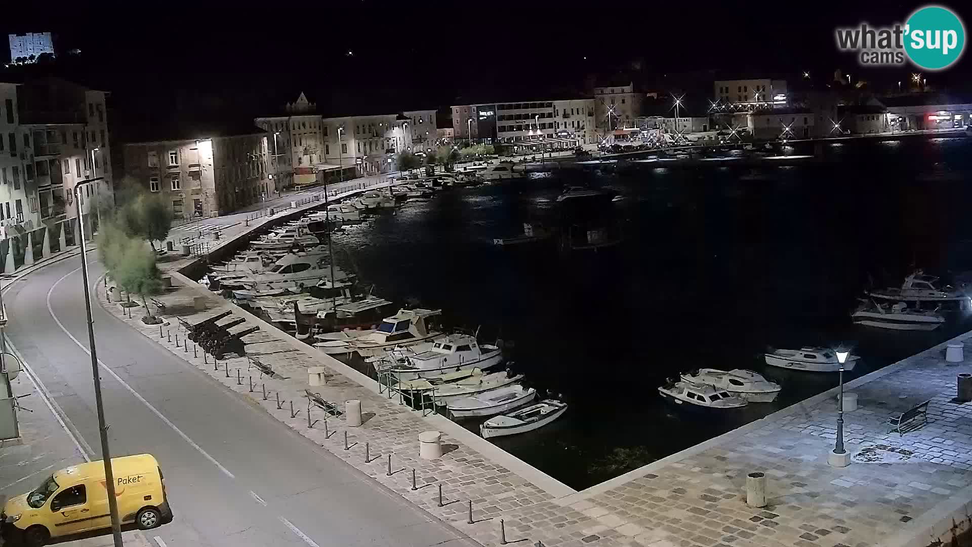 Kamera u živo Senj – Panoramski pogled na senjsku rivu