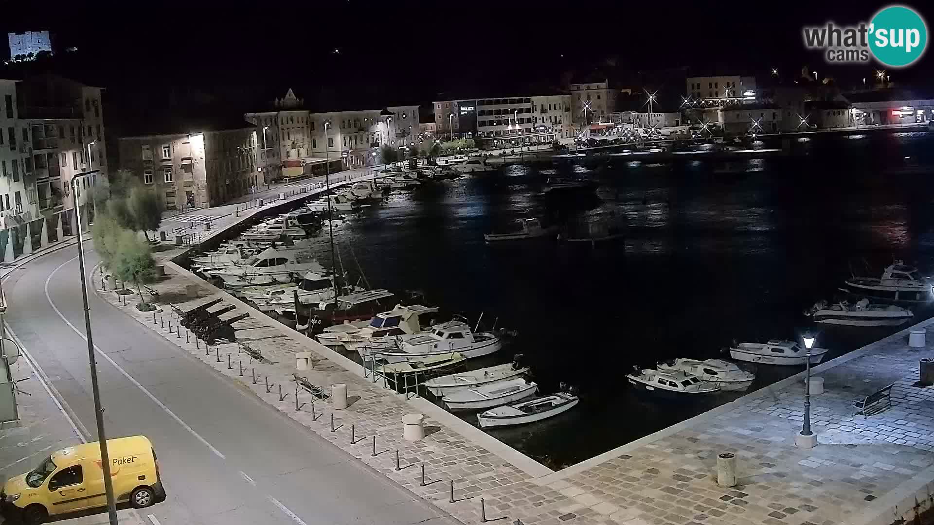 Webcam Senj – Panoramablick auf die Riva Senj