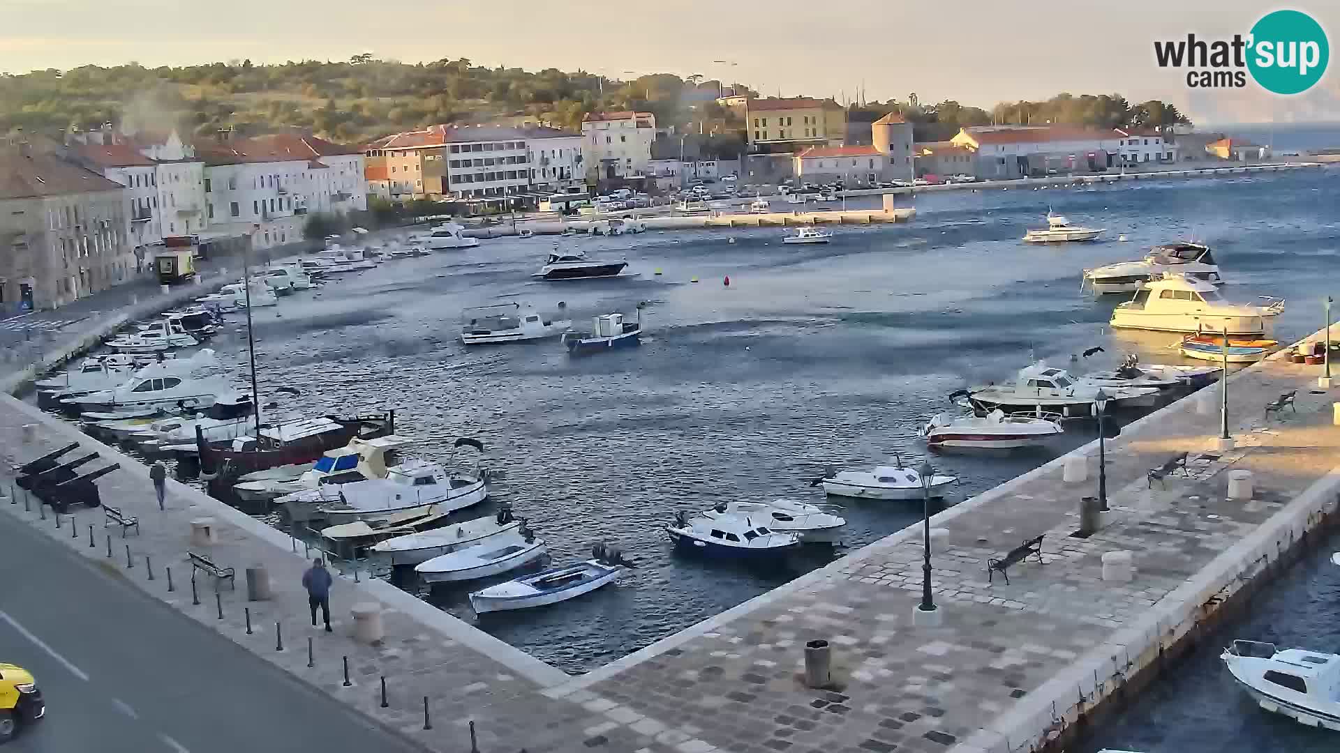Livecam Senj – Vue panoramique de Senj riva