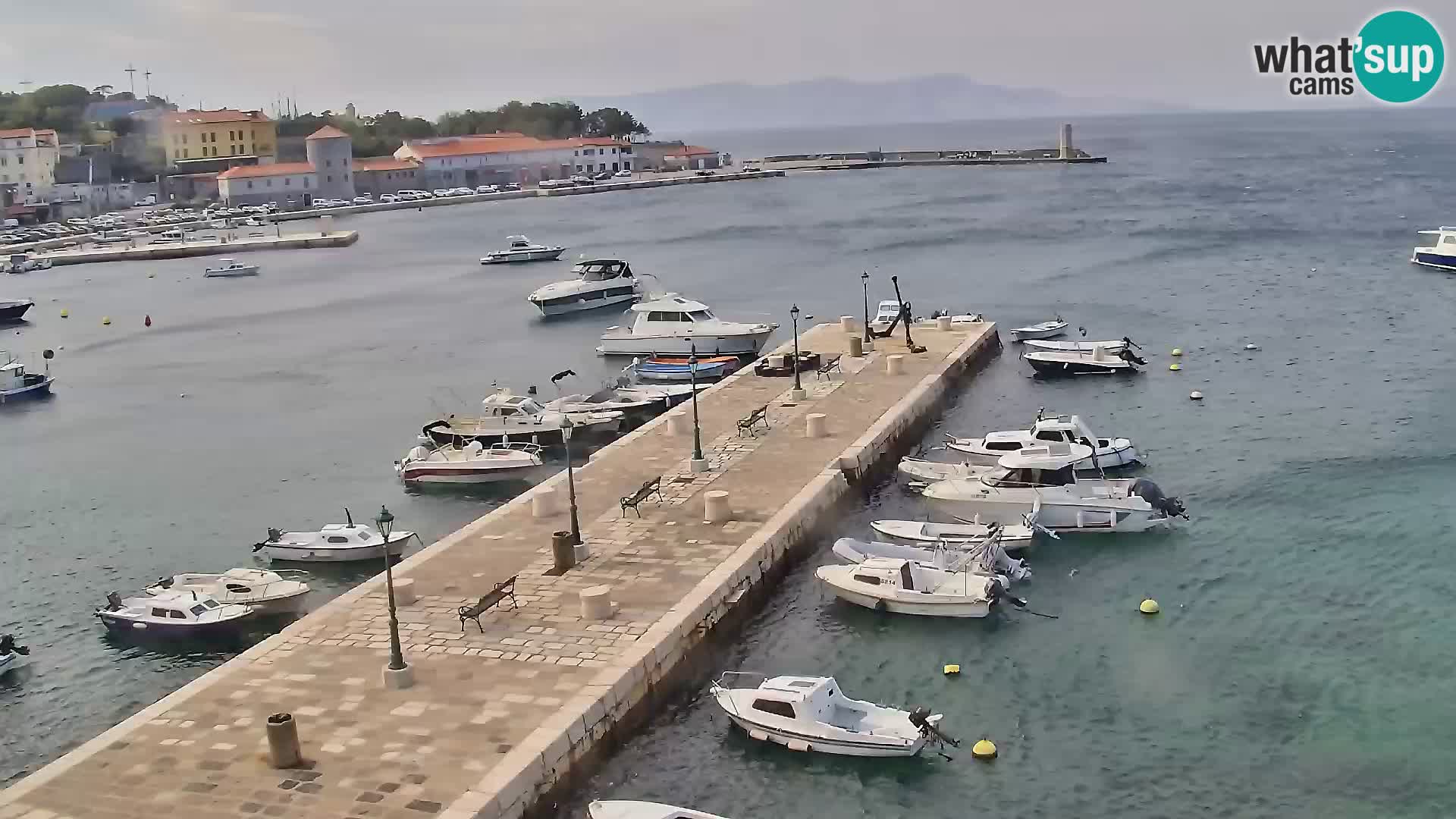 Kamera u živo Senj – Panoramski pogled na senjsku rivu
