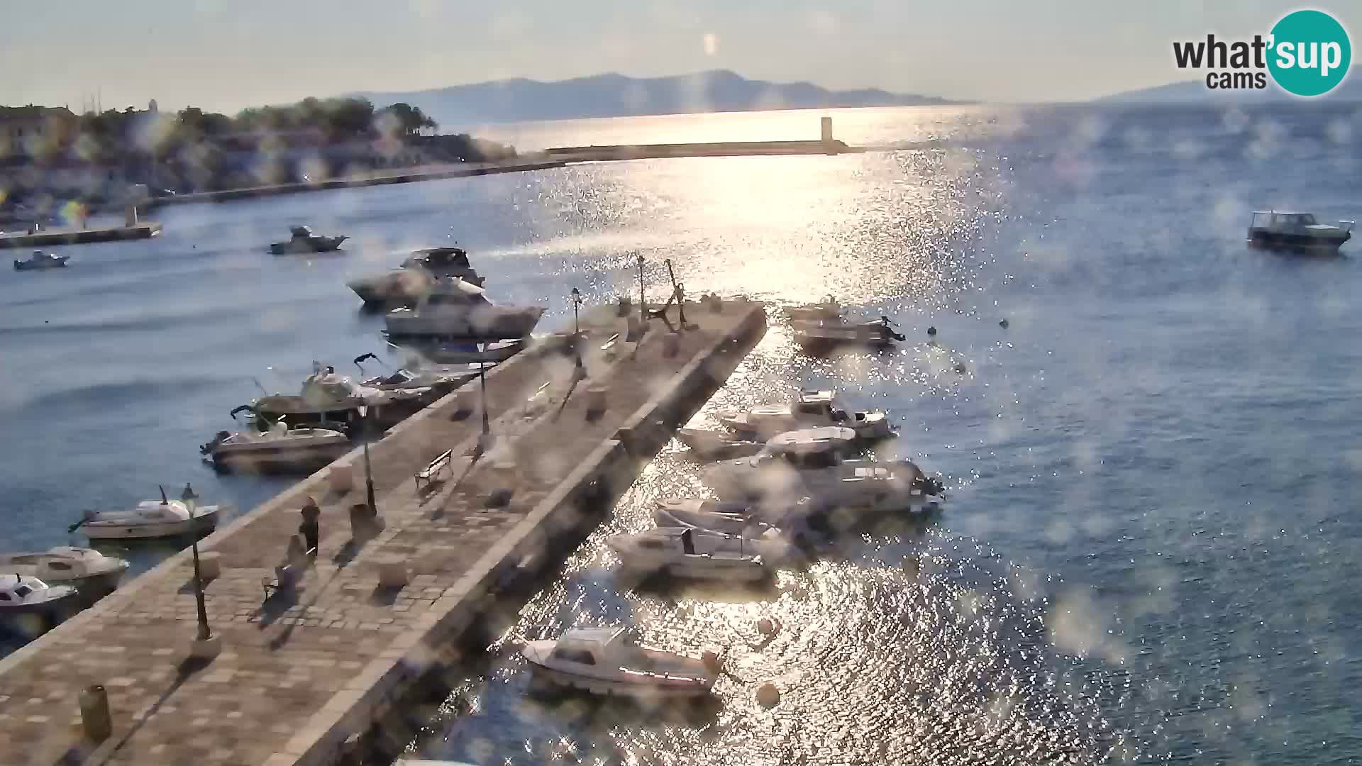 Livecam Senj – Vue panoramique de Senj riva