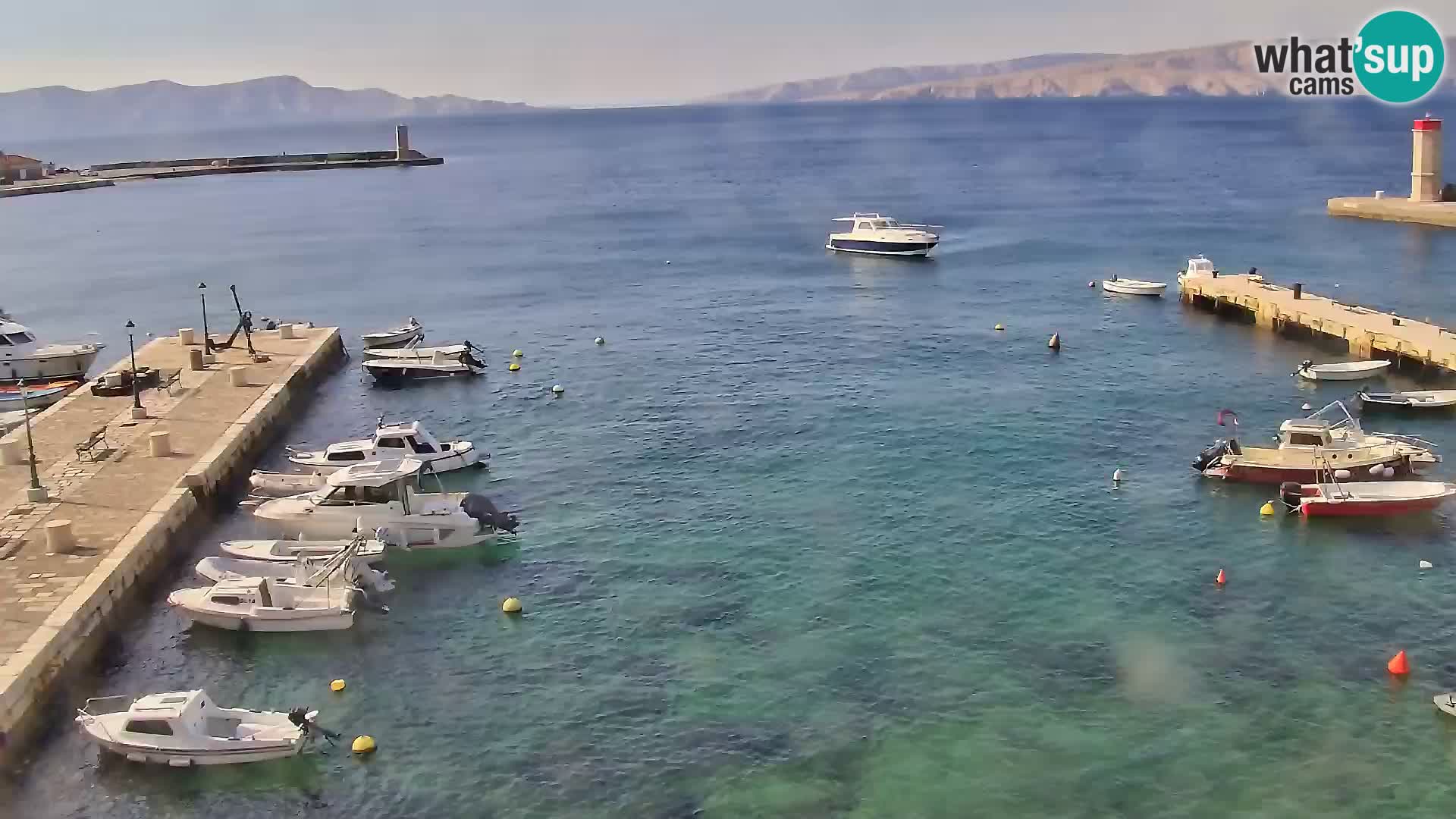 Webcam Senj – Panoramablick auf die Riva Senj