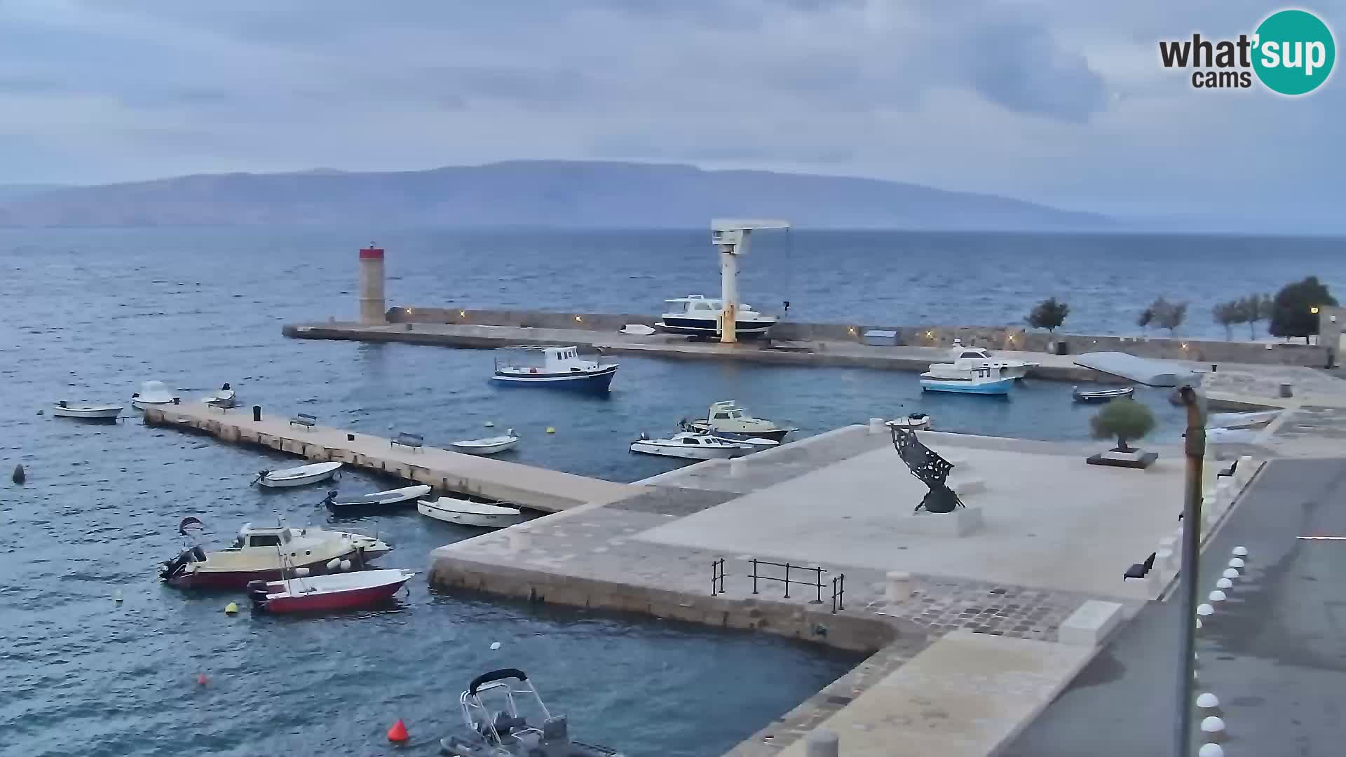 Senj camera en vivo – Vista panorámica de Senj riva