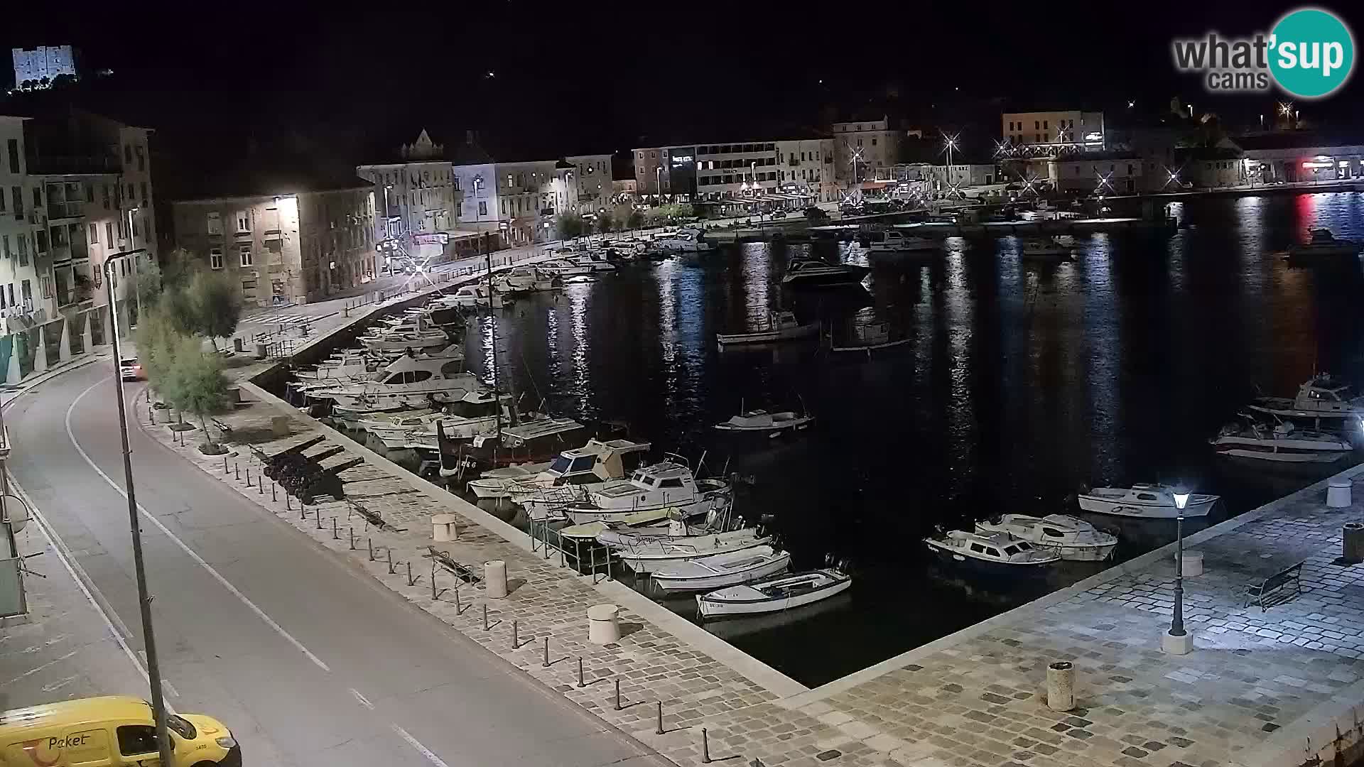 Webcam Senj – Panoramablick auf die Riva Senj
