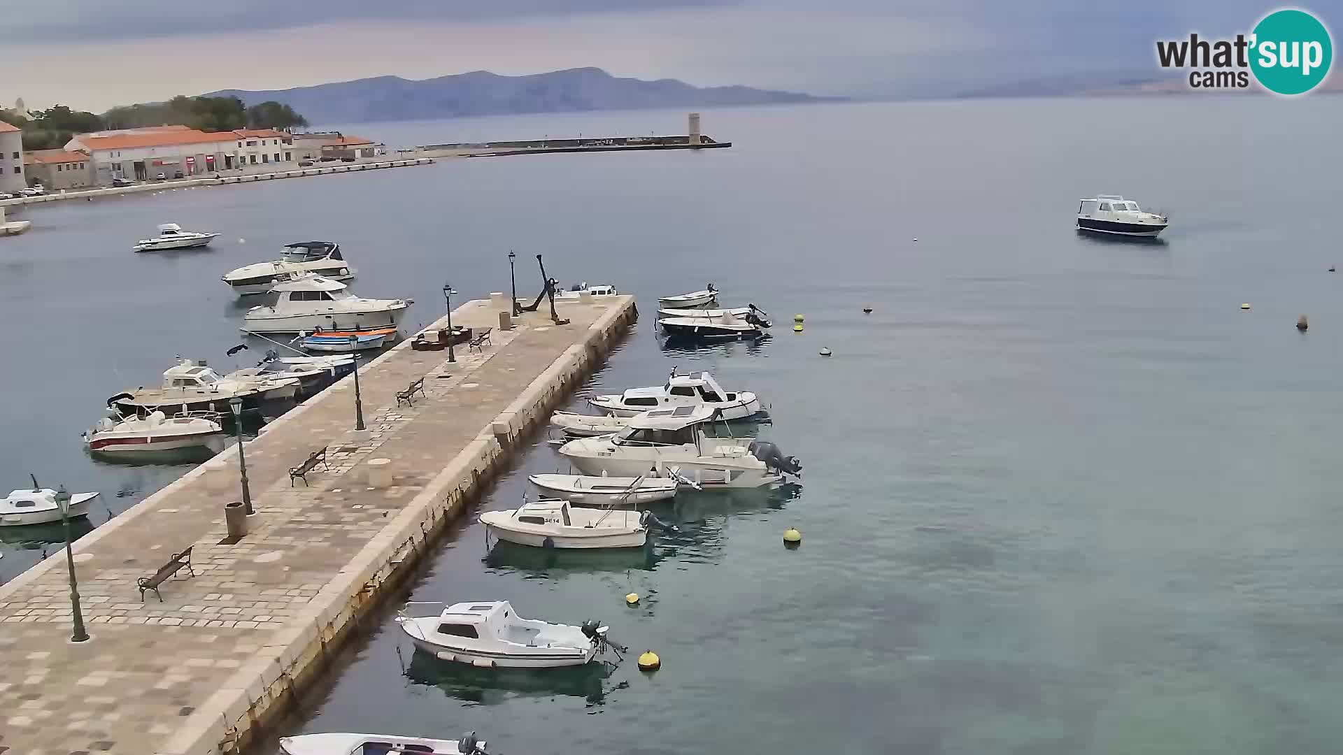 Senj camera en vivo – Vista panorámica de Senj riva