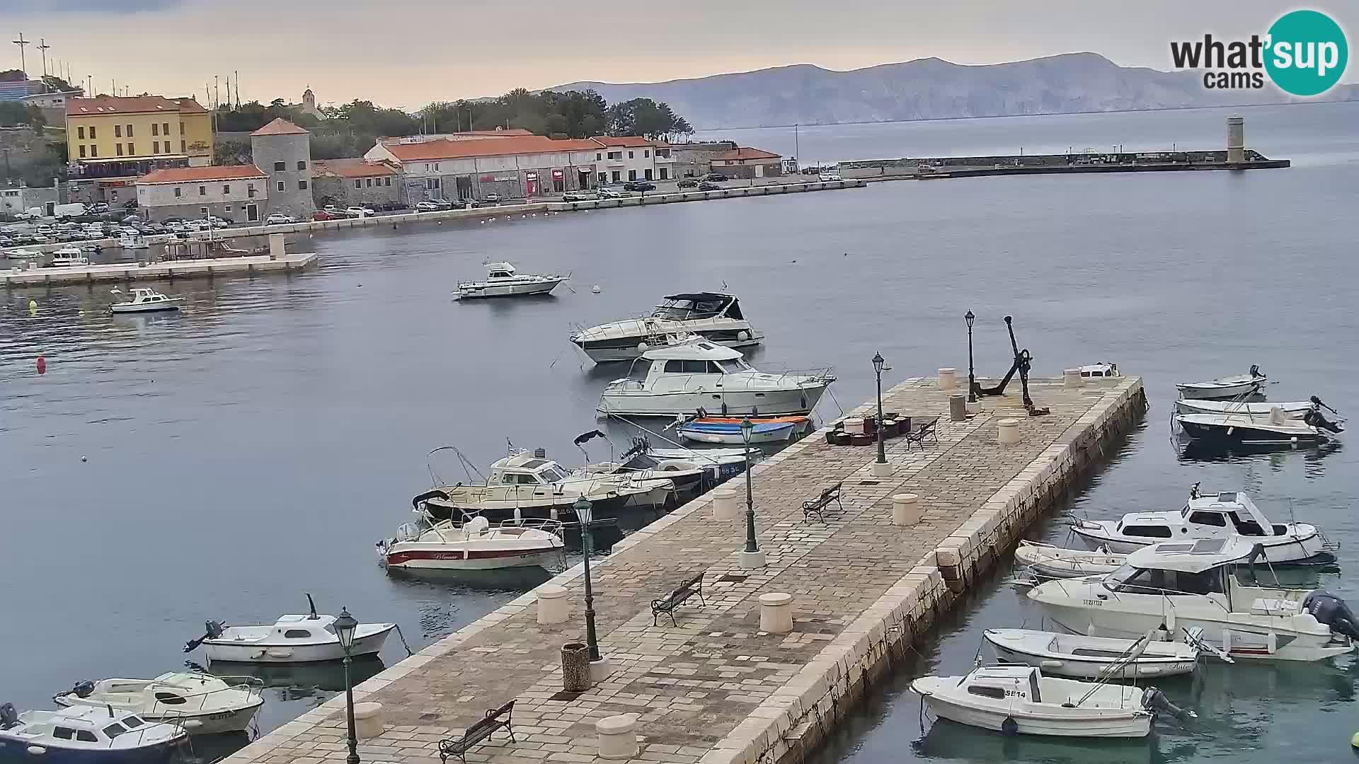 Senj camera en vivo – Vista panorámica de Senj riva