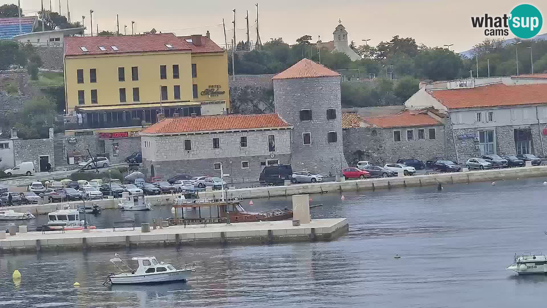 Webcam Senj – Panoramablick auf die Riva Senj