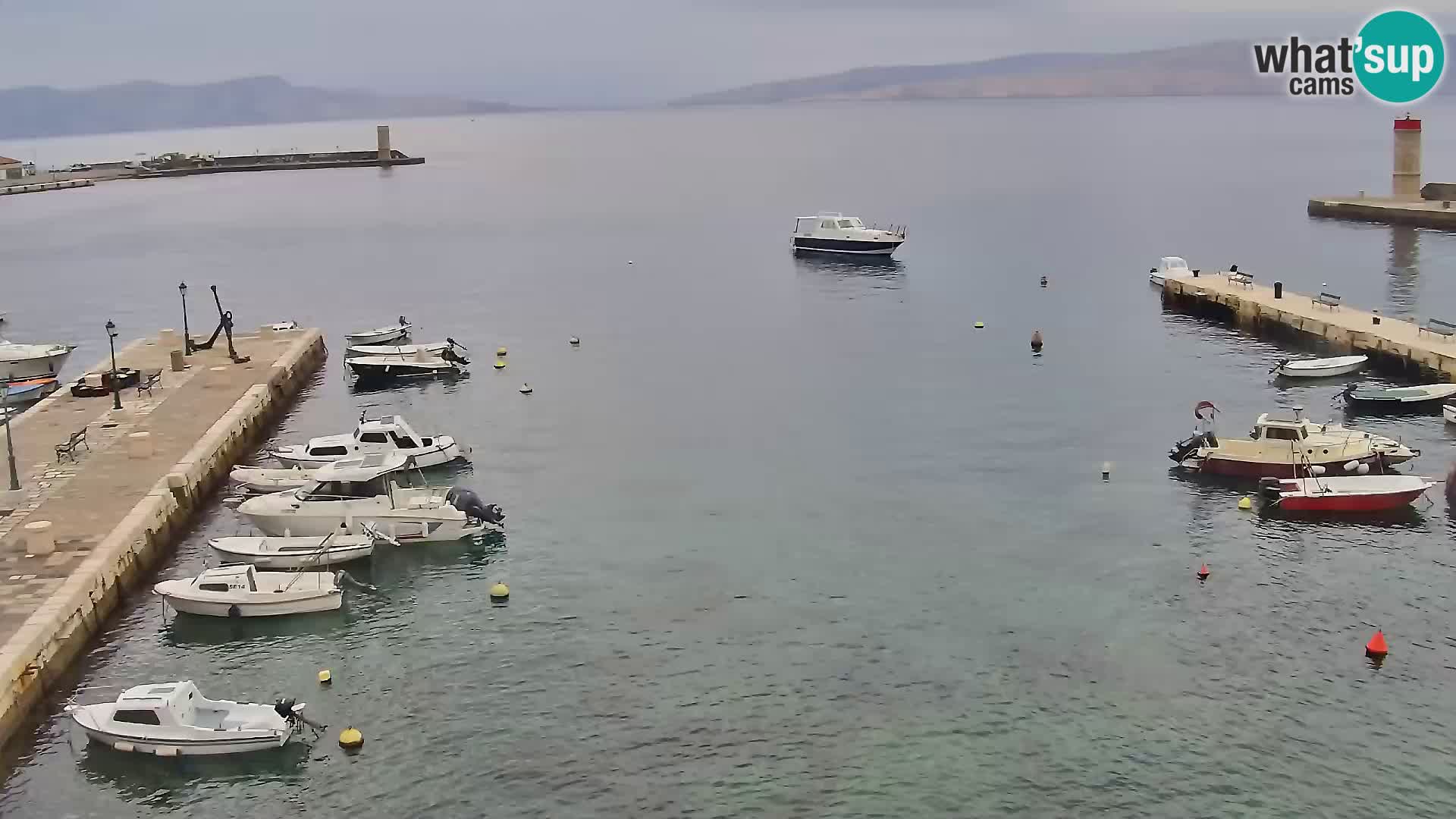 Webcam Senj – Panoramablick auf die Riva Senj