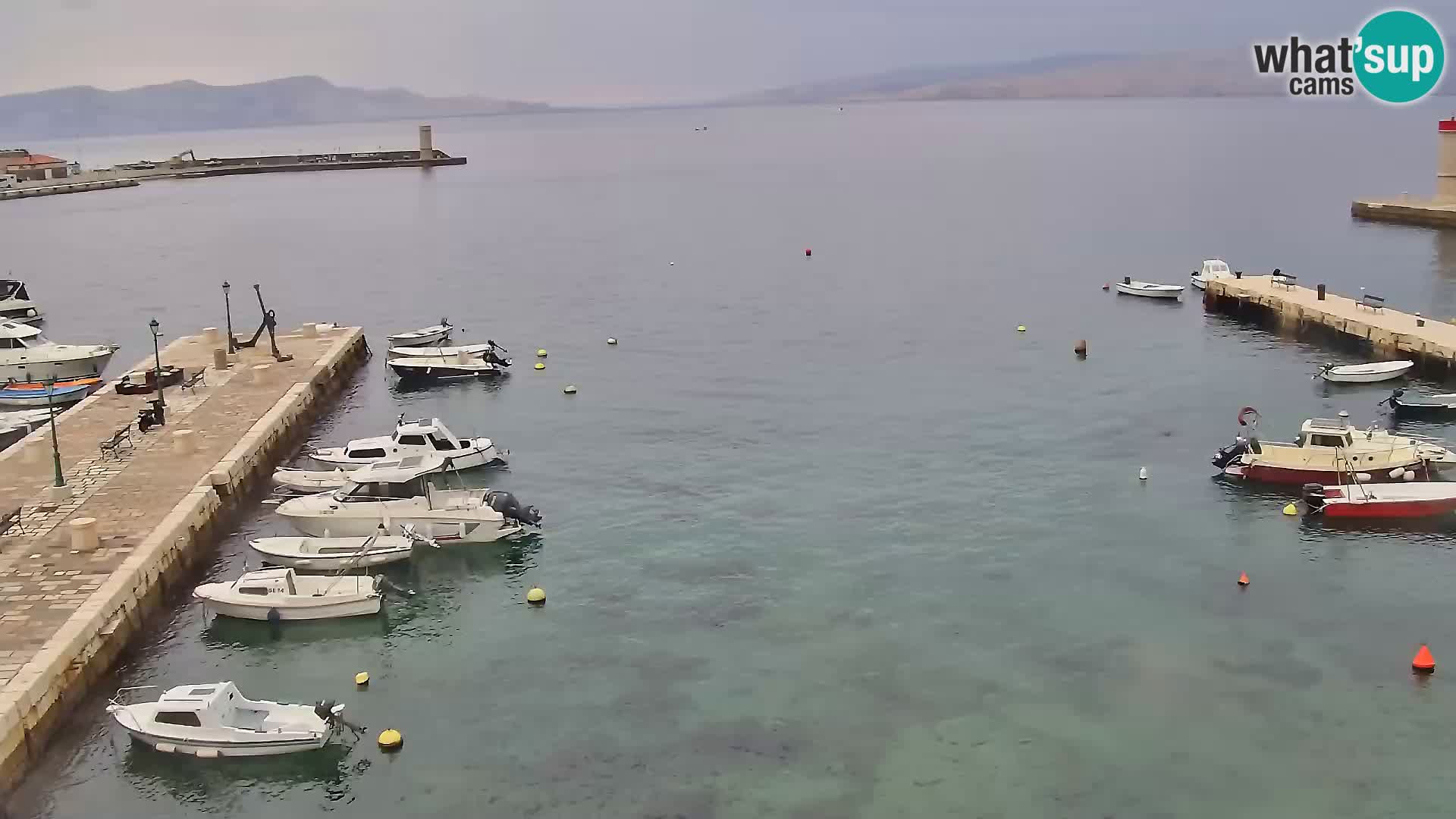 Senj camera en vivo – Vista panorámica de Senj riva