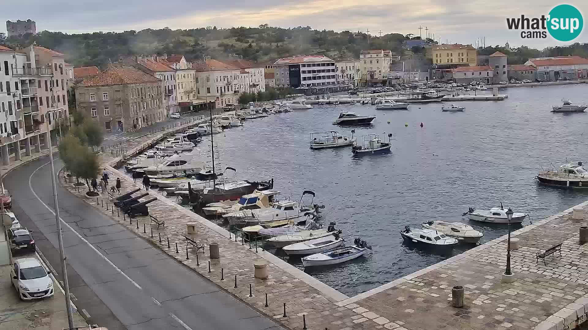 Livecam Senj – Vue panoramique de Senj riva