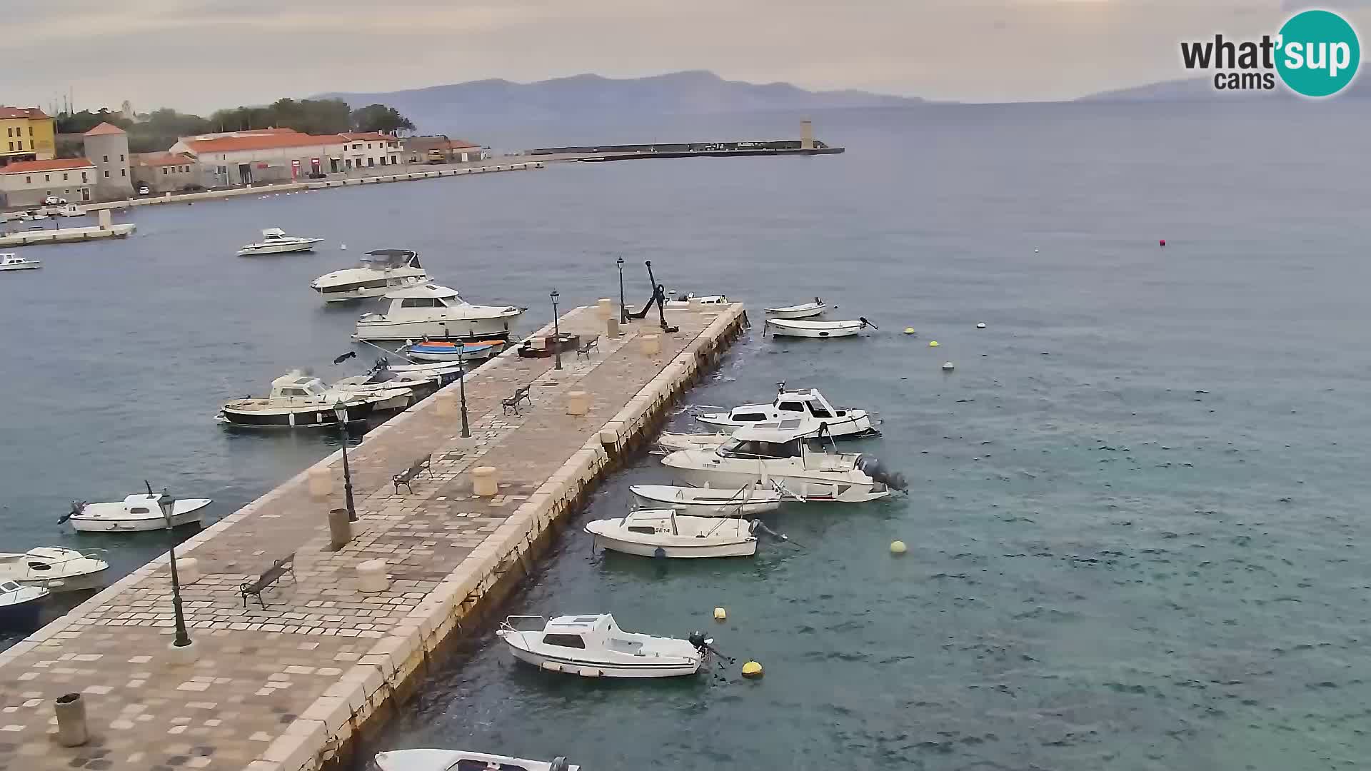 Senj camera en vivo – Vista panorámica de Senj riva